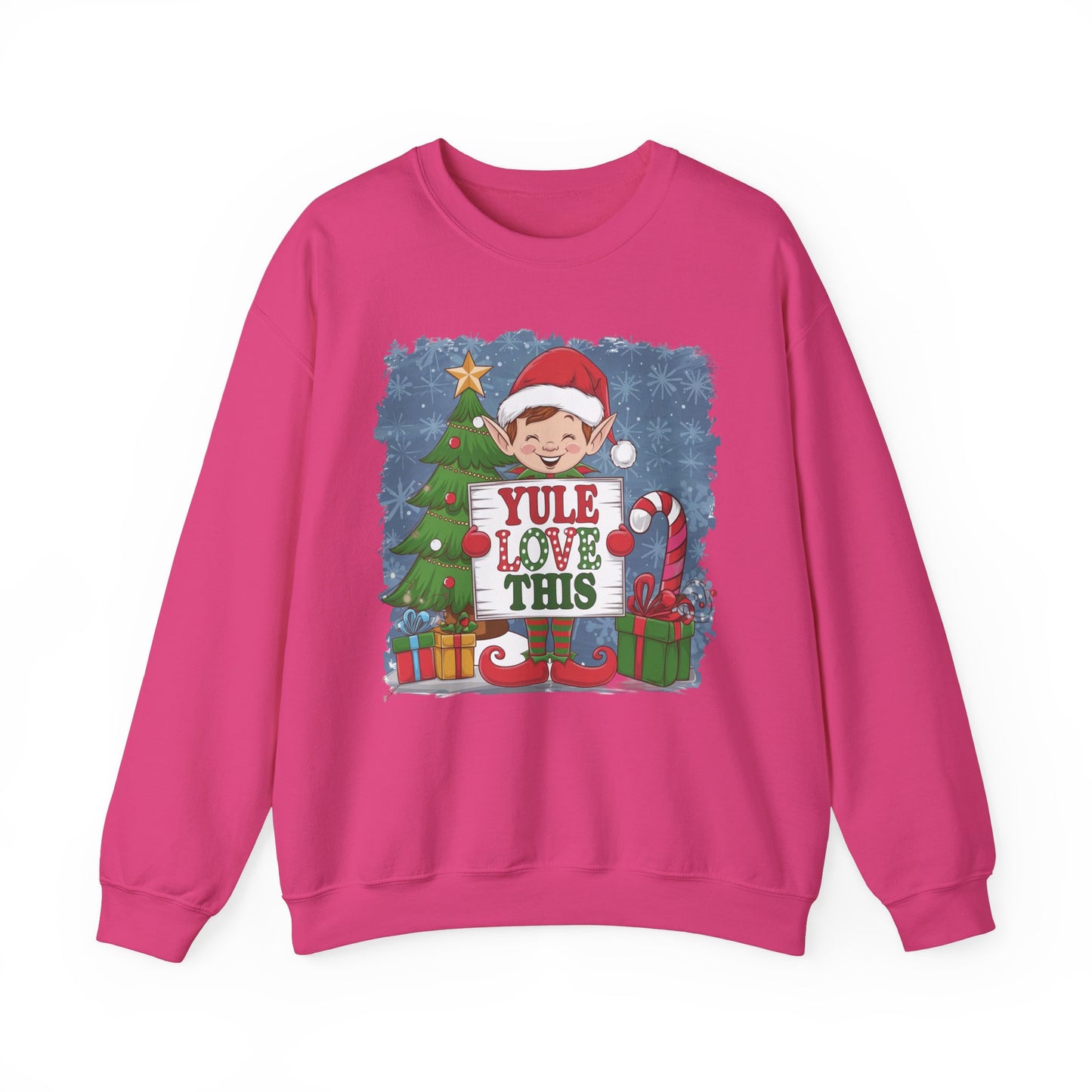 Christmas Elf Sweatshirt 'Yule Love This'