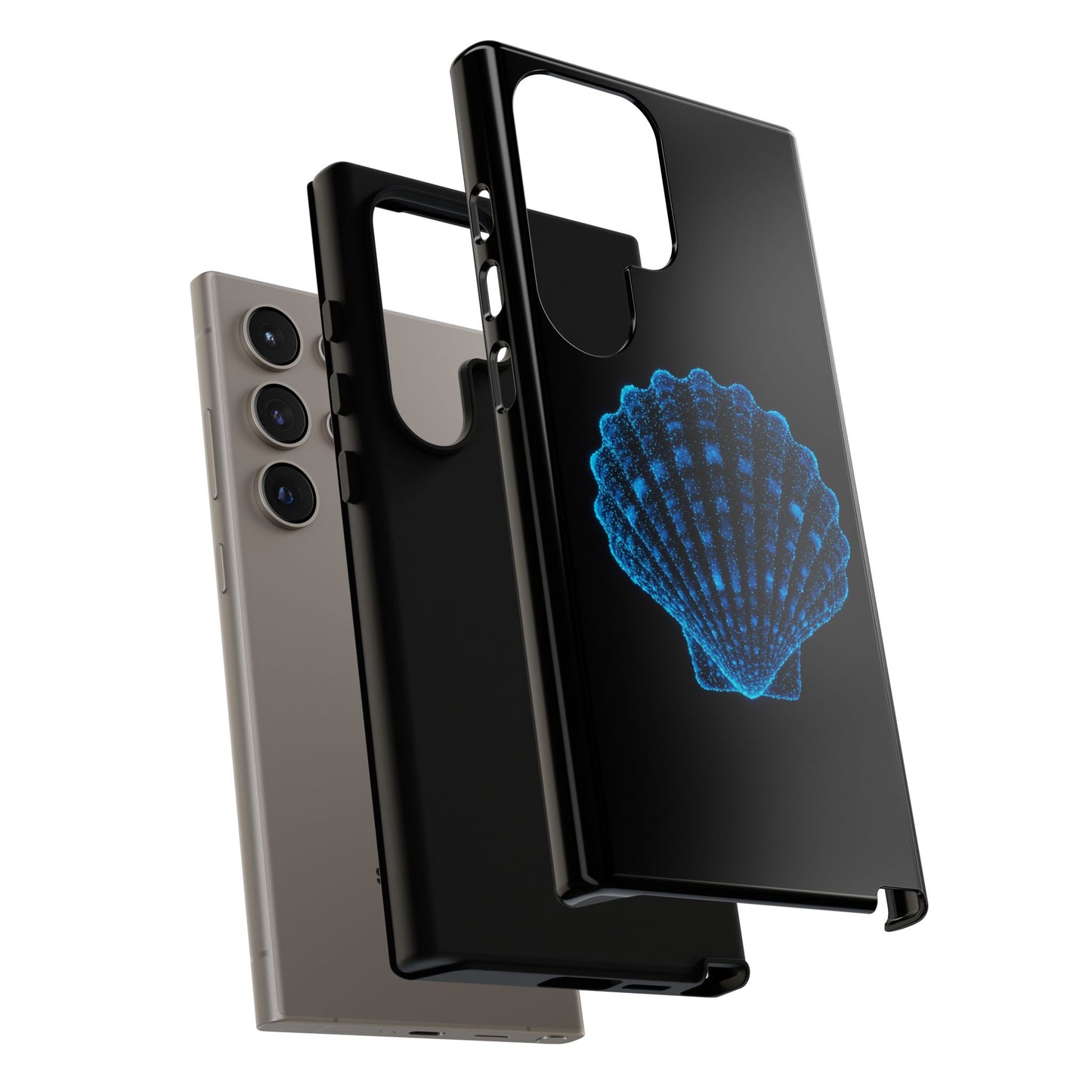 Samsung Phone Case Bioluminescent Shell Design Nautical Phone Case Beach Accessory