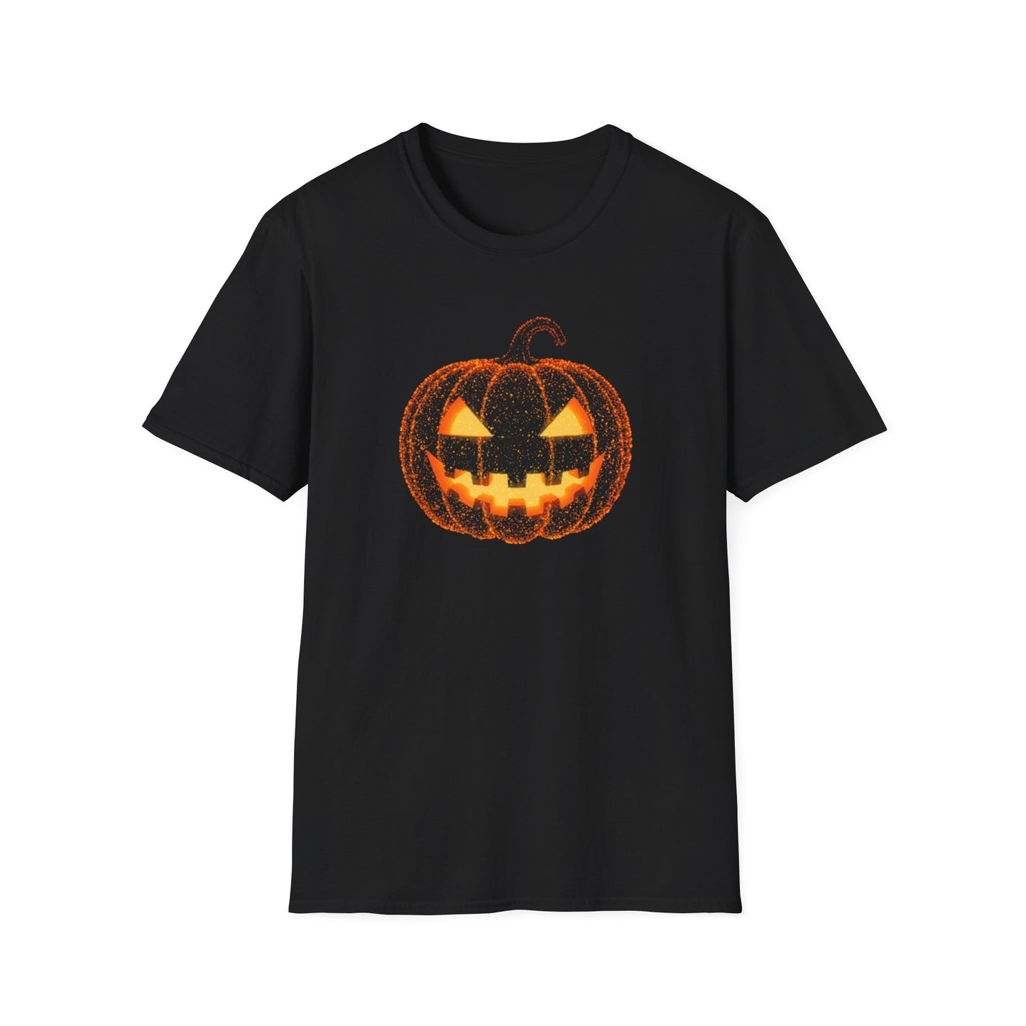 Bioluminescent Jack-O'-Lantern Halloween Shirt - Glowing Pumpkin Face Tee, Spooky Fall T-Shirt, Halloween Party Shirt, Unisex Fit
