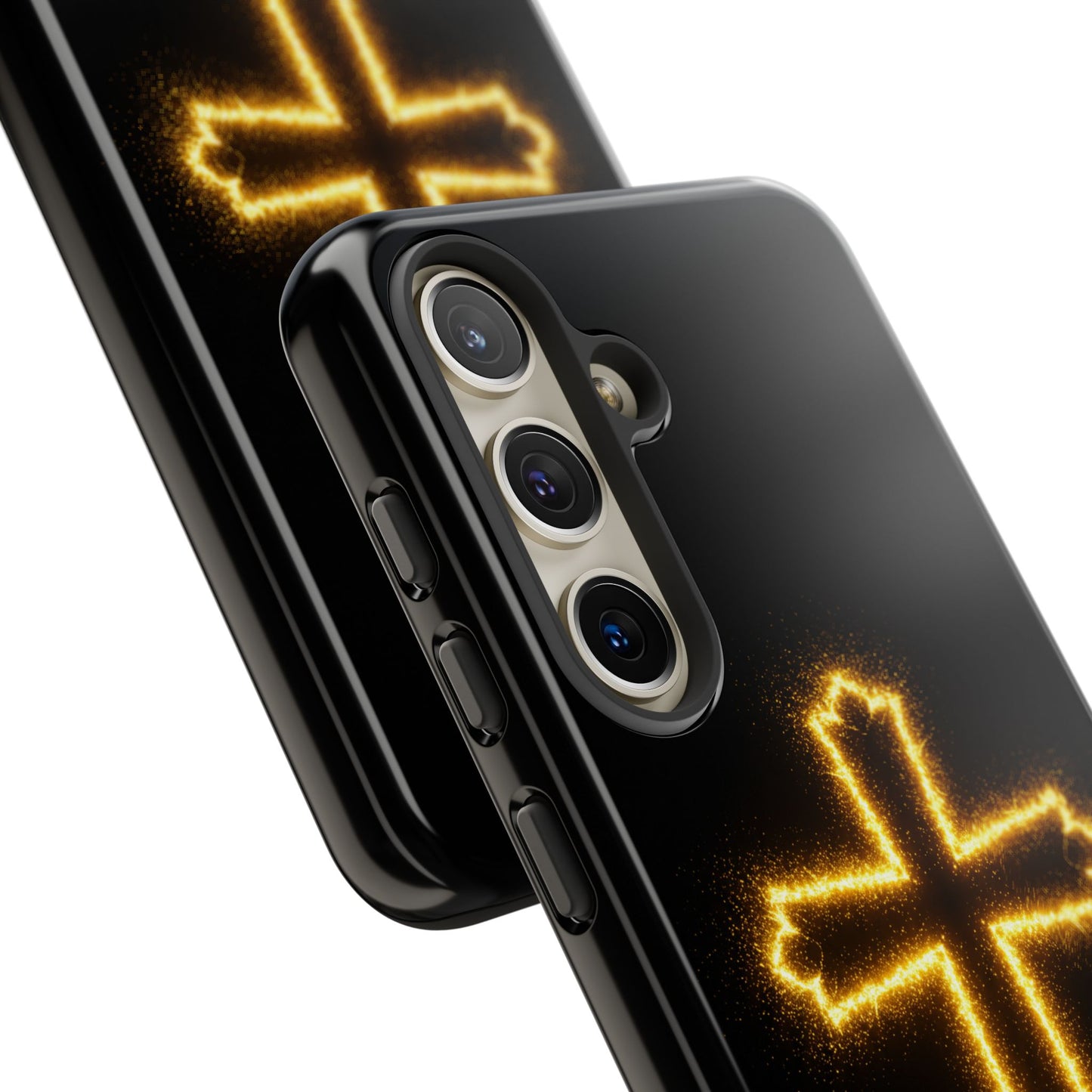 Glow-in-the-Dark Cross Samsung Phone Case - Tough Samsung Cases for Faithful Protection