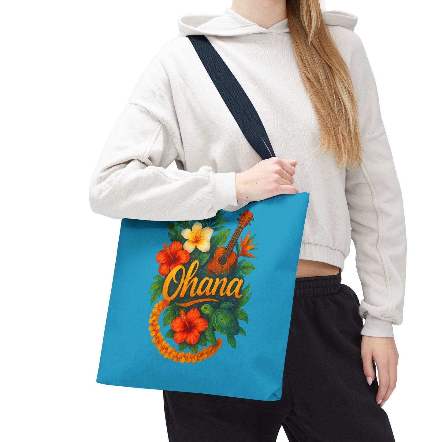 Hawaiian Ohana Tote Bag | Tropical Reusable Beach Bag | Aloha Gift Idea | Island Vibes Bag | Summer Tote | Luau Party Favor | Coastal Bag