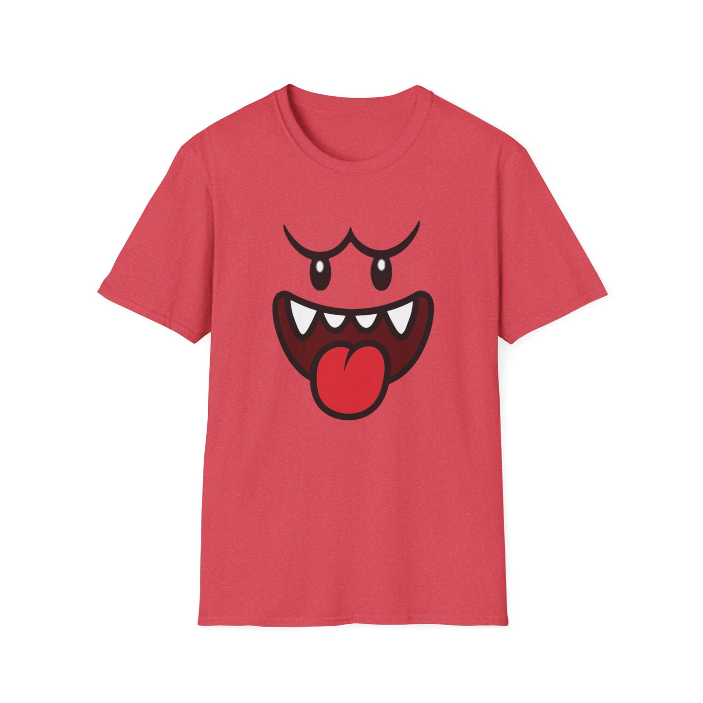 Ghost Face Graphic T-Shirt – Funny Spooky Cute Retro Halloween Tee, Y2K Nostalgia Bold Design, Soft Cotton, Fall Gift Shirt