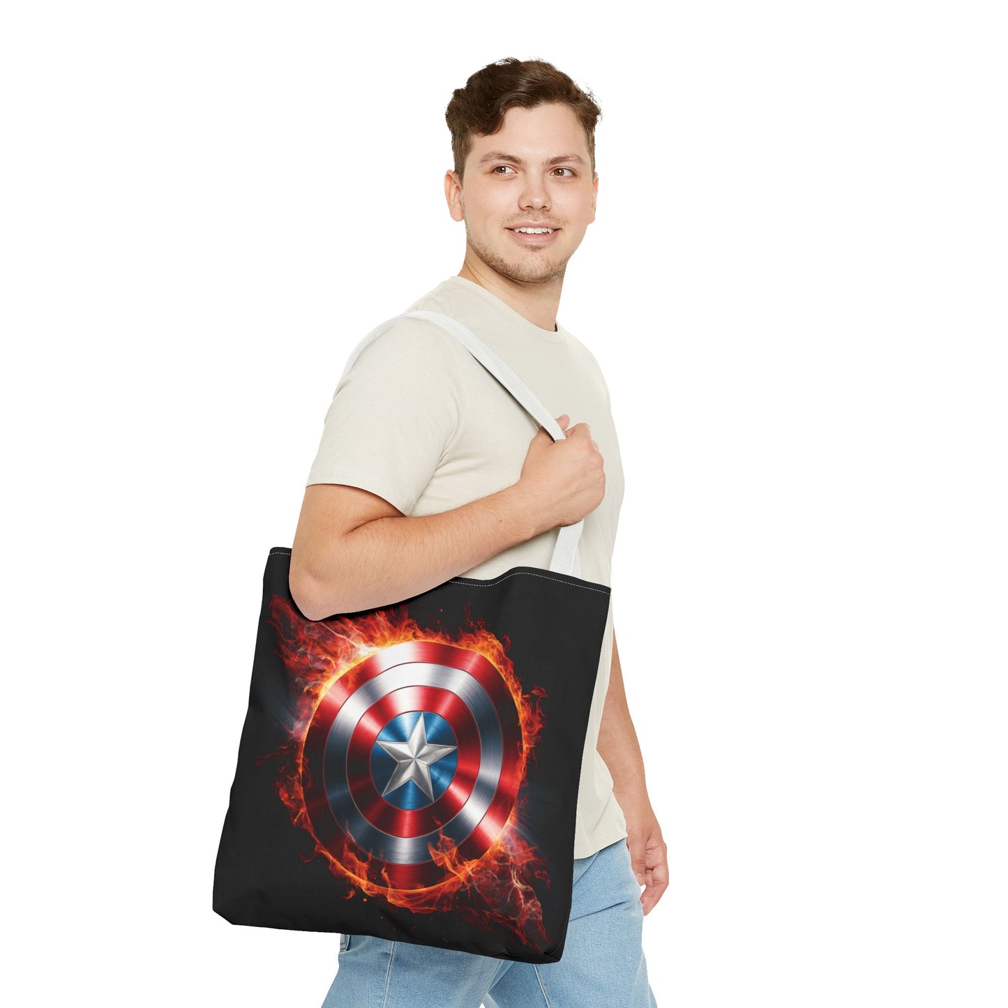 Captain America Shield Tote Bag