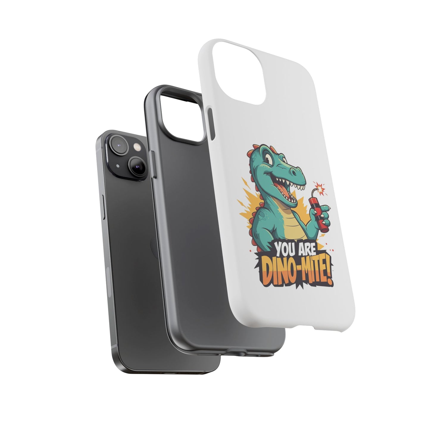 iPhone Case - Dino-Mite Pun Design