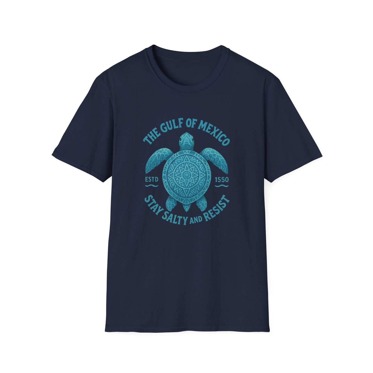 Gulf of Mexico Watercolor Sea Turtle T-Shirt - Ocean Wildlife Tee - Nature Lover Gift - Summer Beach Top - Coastal Art Graphic Tee