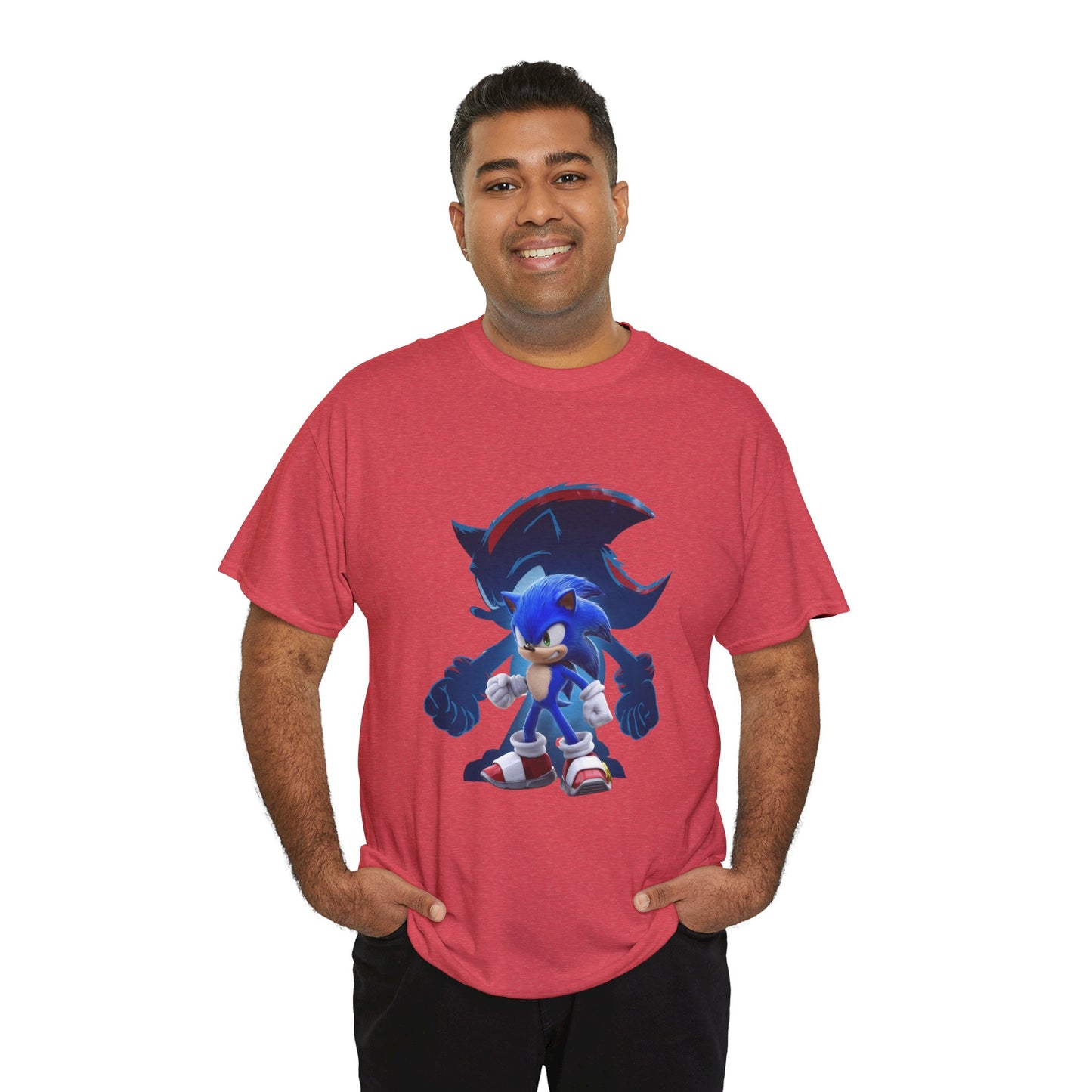 Blue Speed Hero Graphic Tee | Retro Gaming Legend T-Shirt | Fan Inspired Gamer Apparel | Cool Vintage Style Unisex Shirt for Adults & Teens