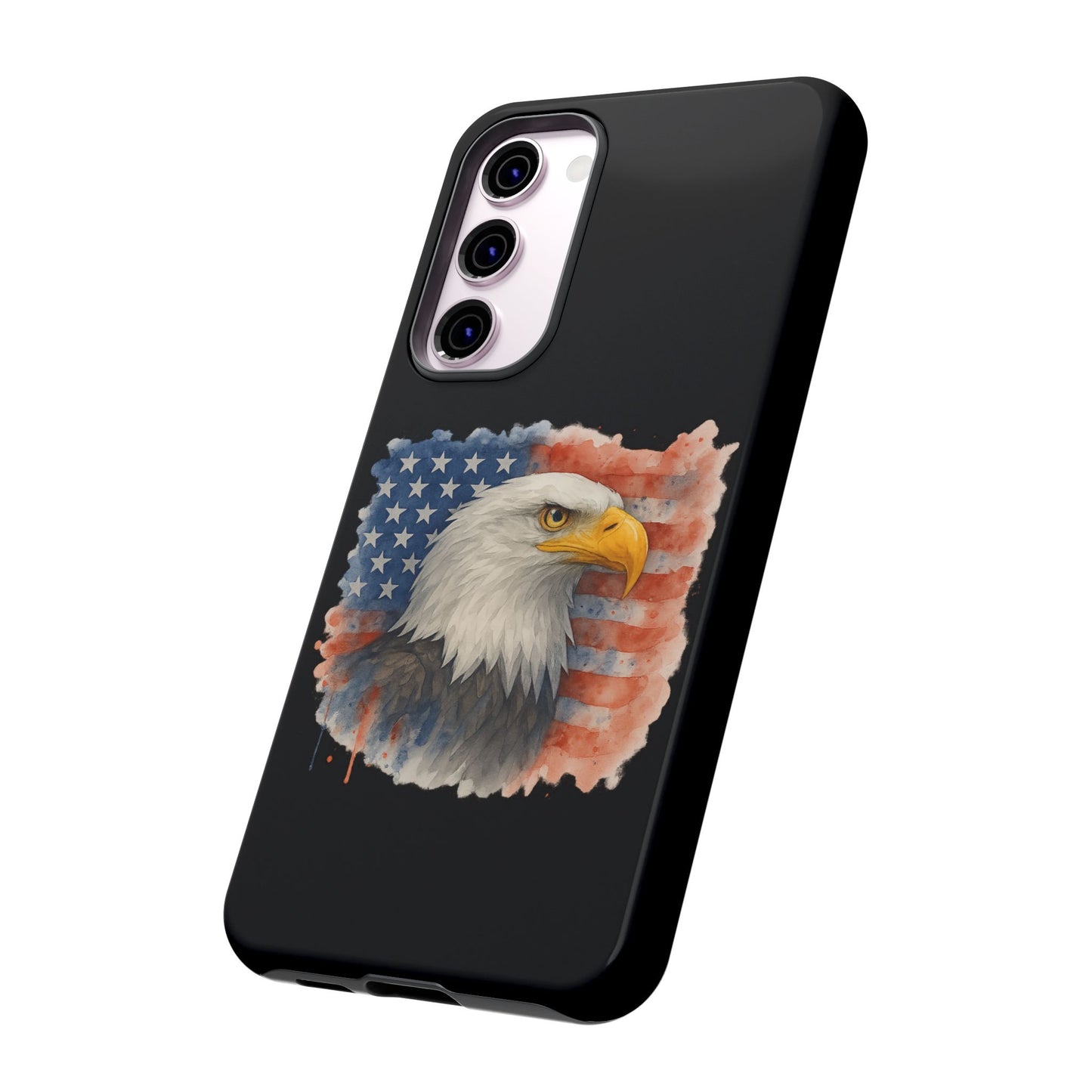 Eagle Flag Phone Case for Samsung Phone - Patriotic Tough Case for Freedom Lovers 4th of July Case Memorial Day Veteran's Day