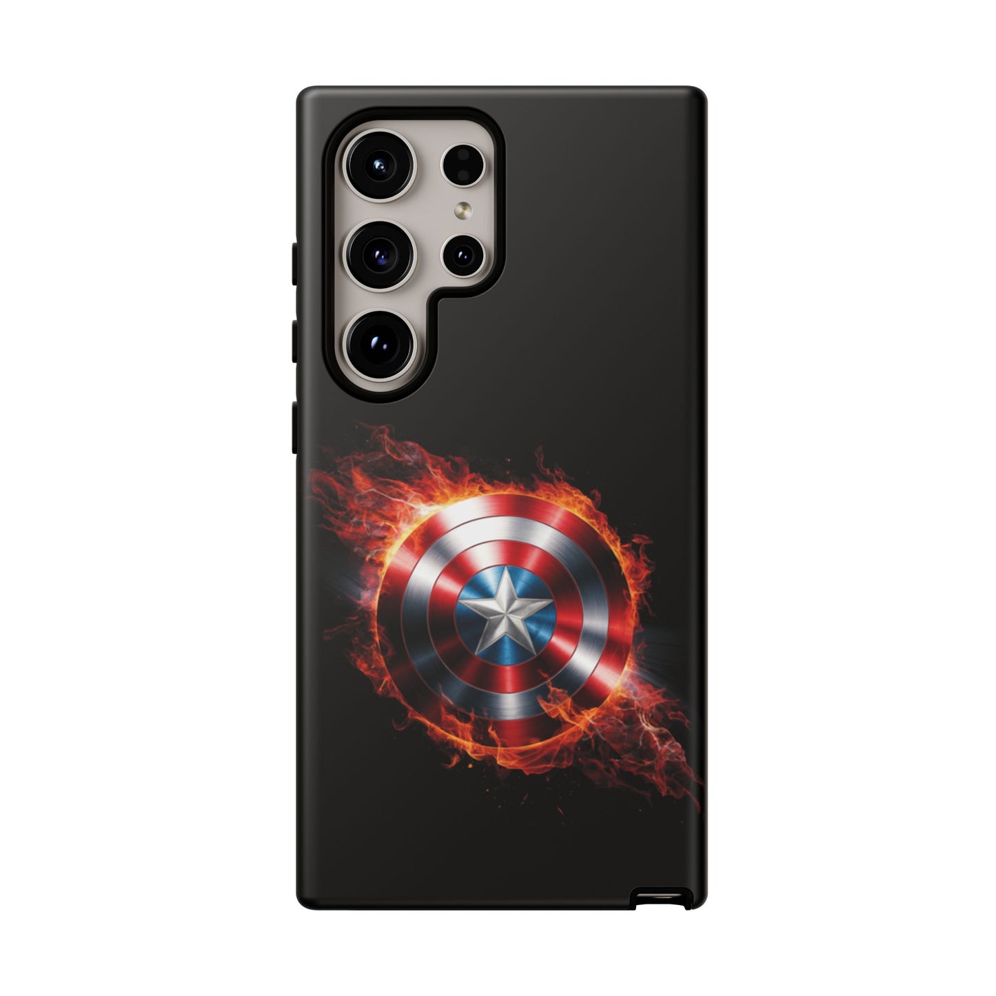 Captain America Shield in Flames Samsung Galaxy Tough Case