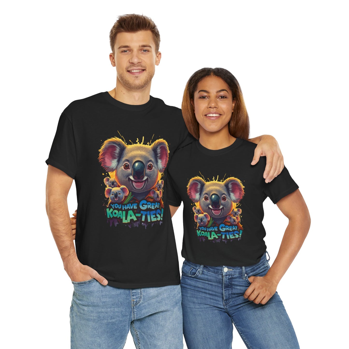 You Have Great Koala‑ties Tee – Cute Koala Pun T‑Shirt, Animal Lover Gift, Funny Wildlife Graphic, Unisex Casual Tee