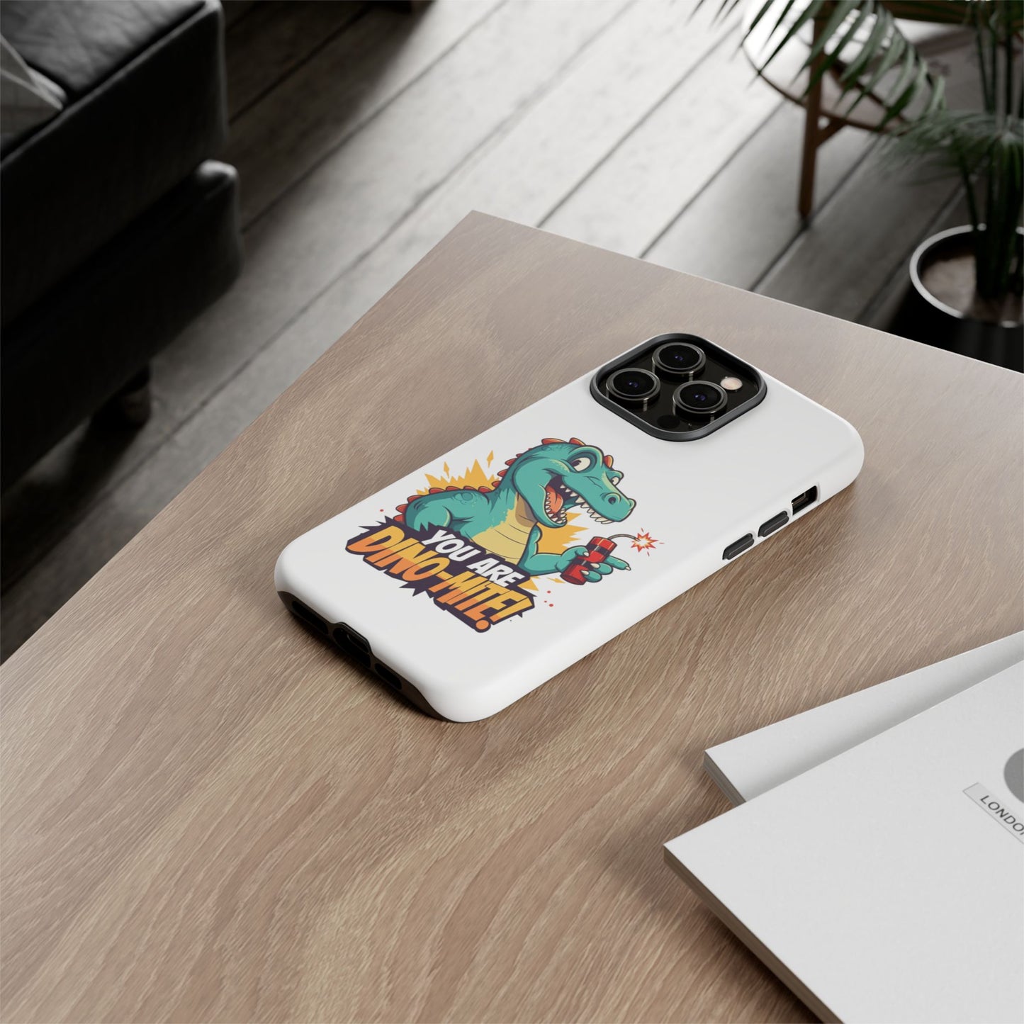 iPhone Case - Dino-Mite Pun Design