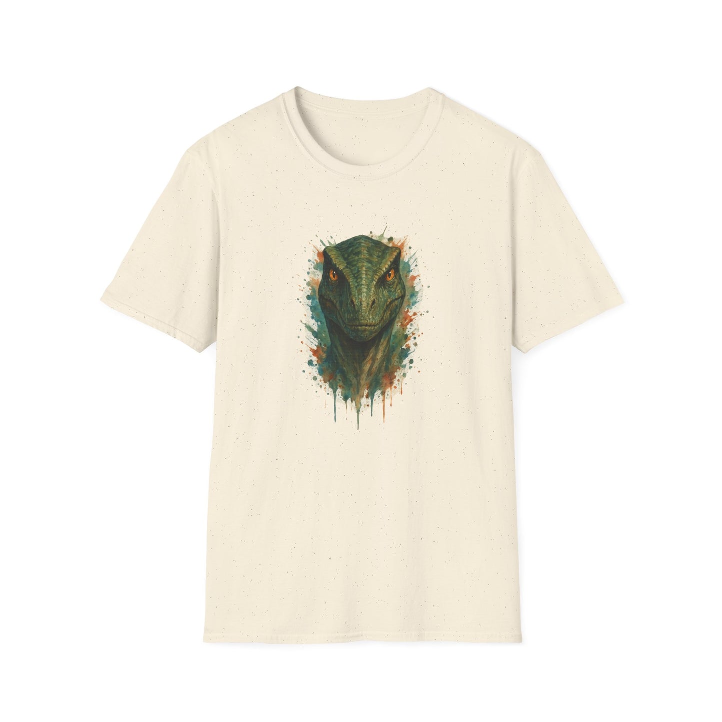 Watercolor Velociraptor T-Shirt | Dinosaur Lover Gift | Artistic Paleo Tee - Unique Dino Art Tee for Men Women Jurassic Apparel