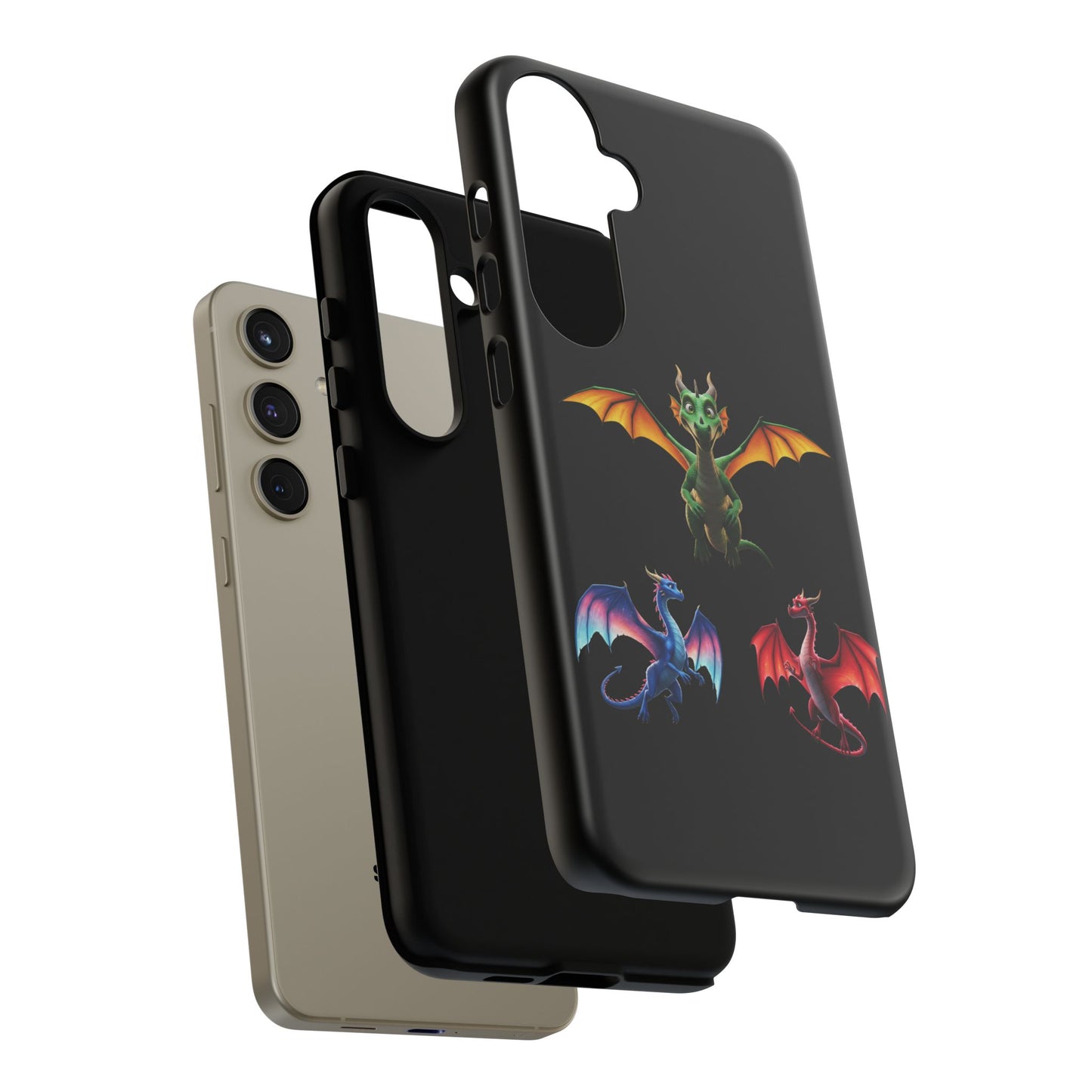 Protective Dragon Phone Case for Samsung Galaxy - Fantasy Art Durable Cover - Bookish Mythical Gift for Teens & Adults Twilight Aesthetic