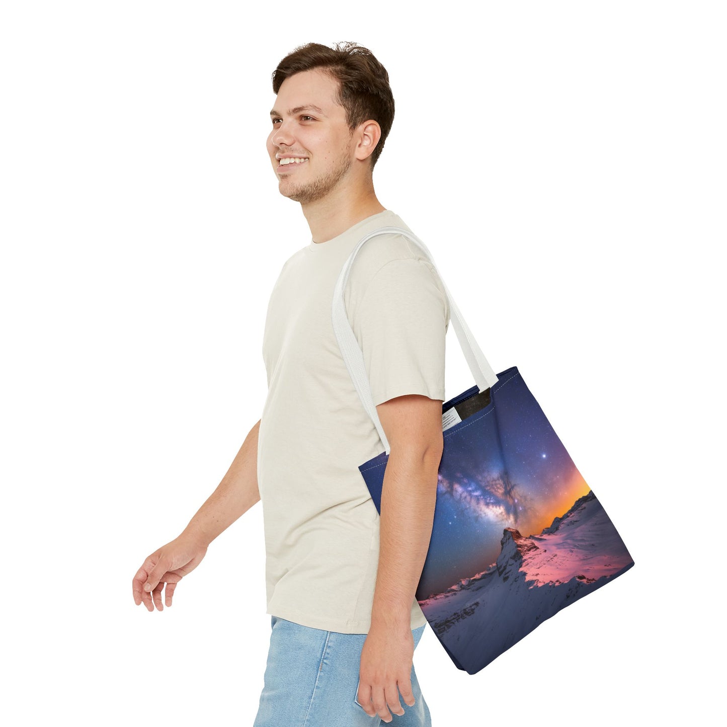 Stunning Mountain Galaxy Tote Bag - Nature Lover's Eco-Friendly Bag