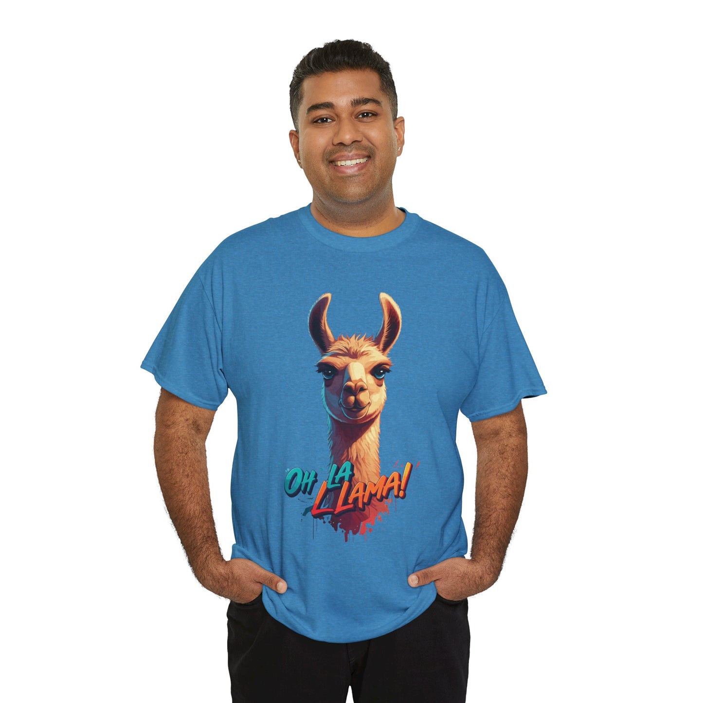 Oh la Llama Graphic Tee | Fun Llama T-Shirt, Cute Animal Lover Shirt, Llama Lover Gift, Quirky Party Tee, Trending Llama Fashion