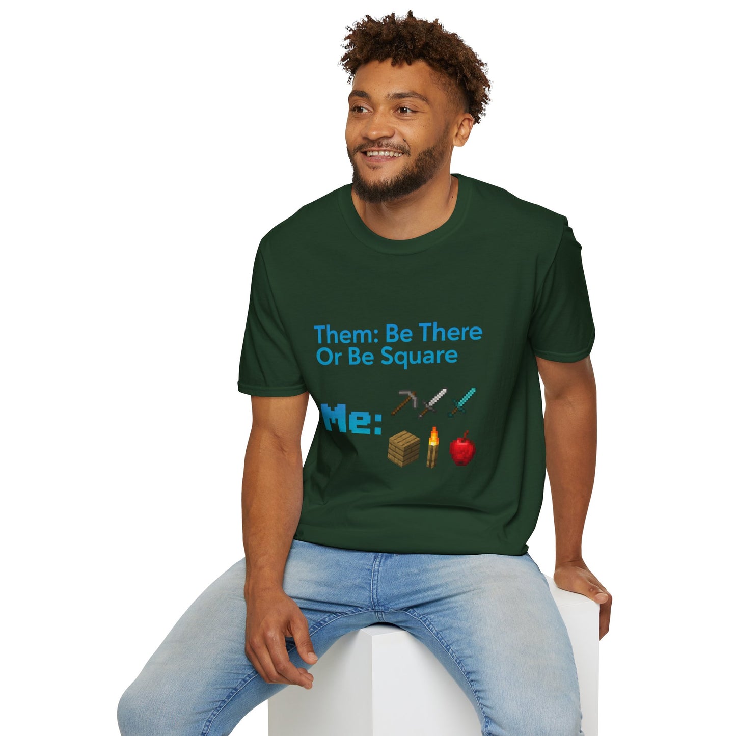 Be There or Be Square Cubed Unisex Shirt Gamer T-Shirt