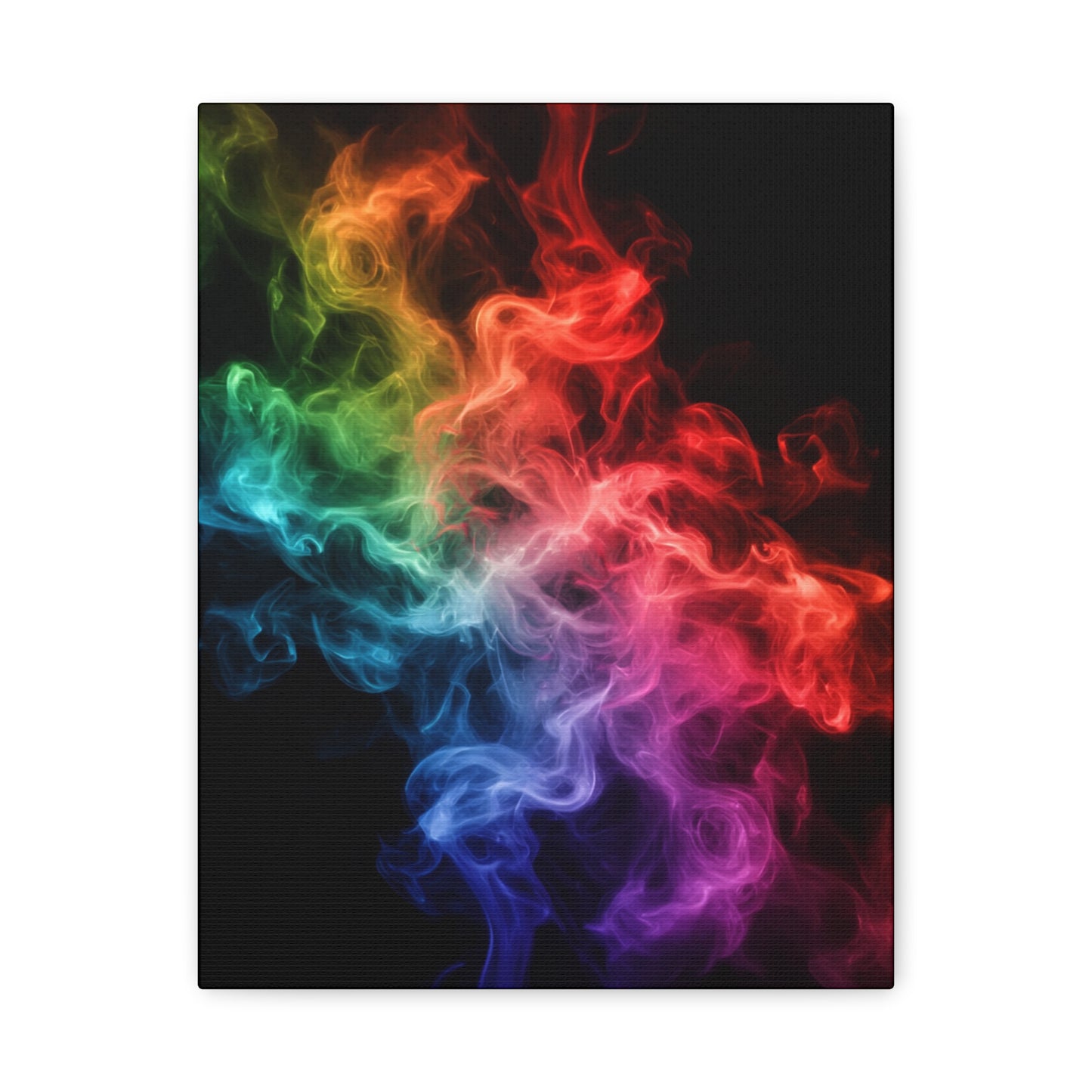 Canvas Wall Art Colorful Smoke Streak