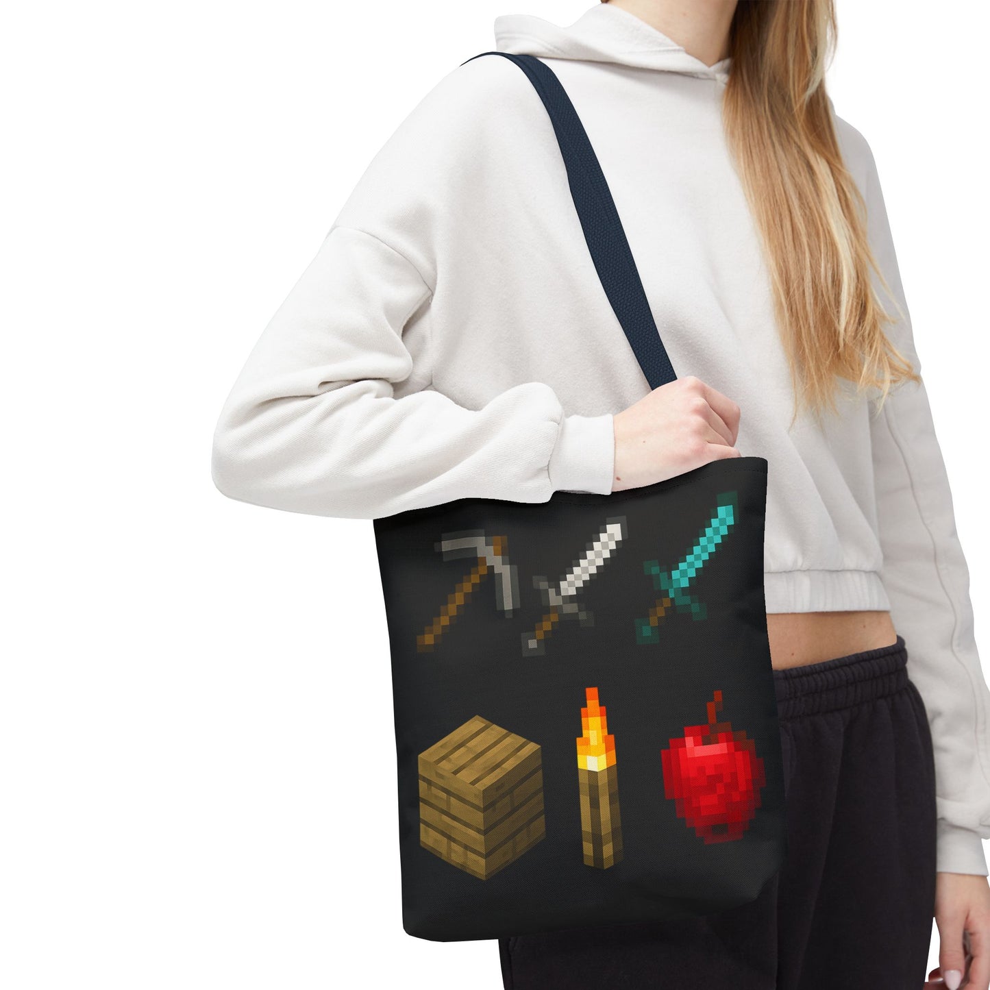 Minecraft Inspired Tote Bag Adventure Awaits Shopping Bag Reusable Tote Summer Bag