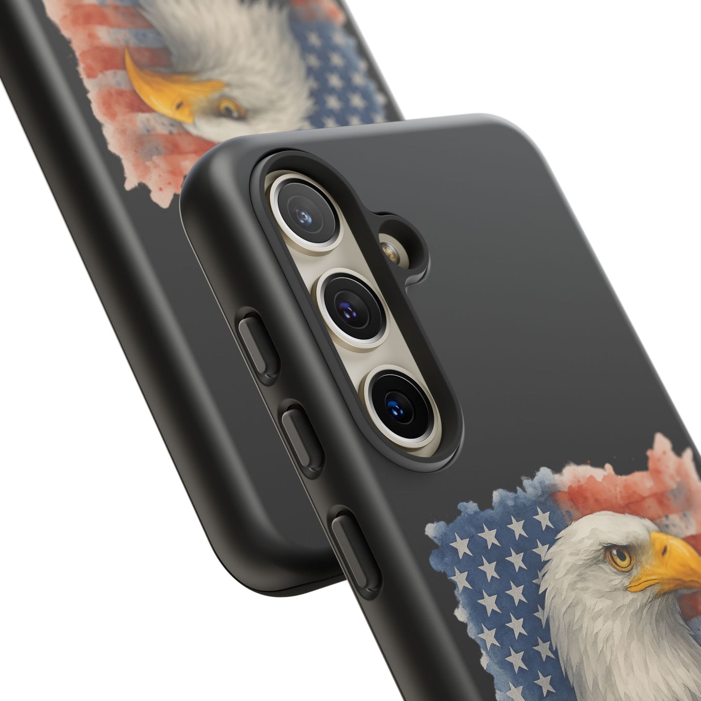 Eagle Flag Phone Case for Samsung Phone - Patriotic Tough Case for Freedom Lovers 4th of July Case Memorial Day Veteran's Day