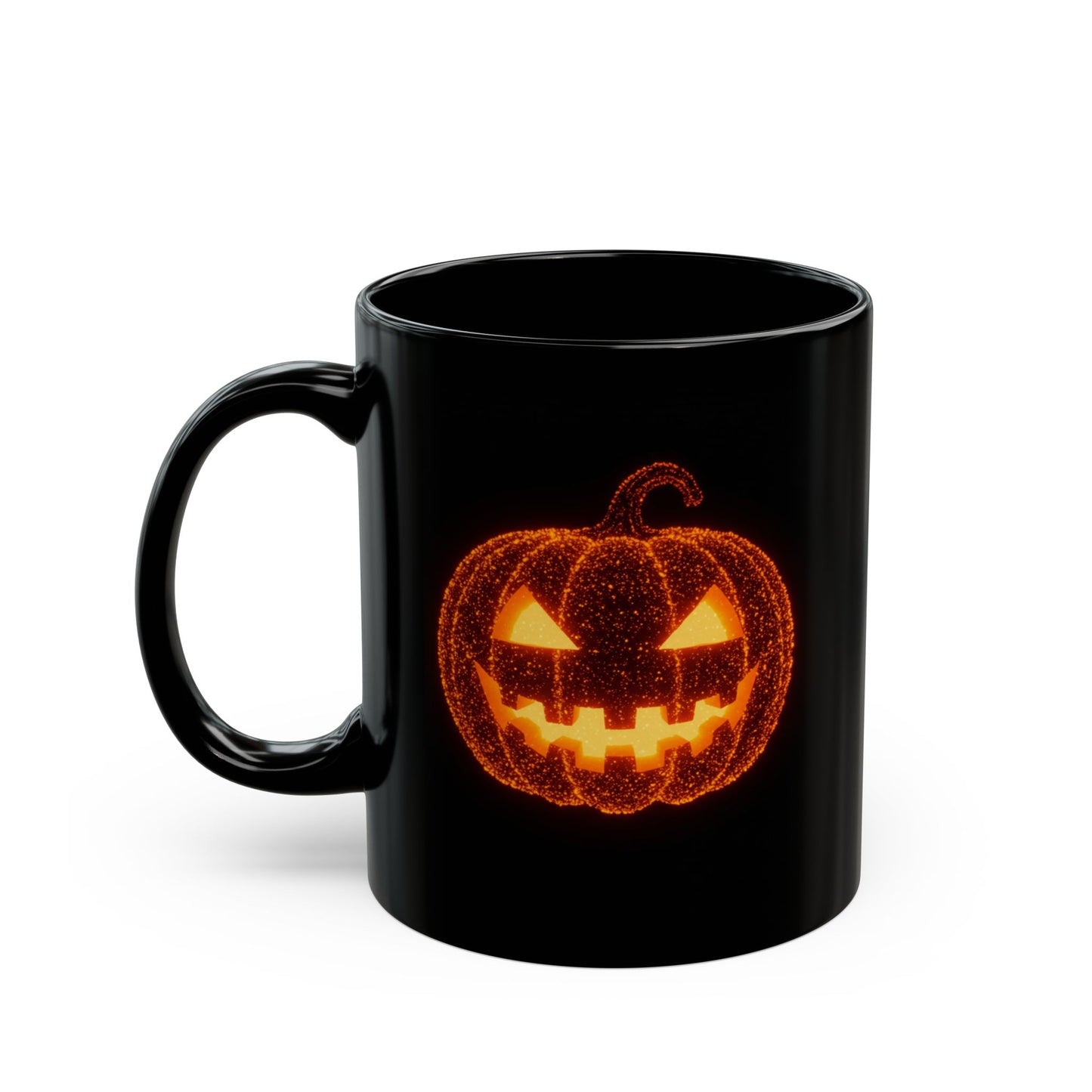 Glowing Jack-o'-Lantern Halloween Mug | Bioluminescent-Inspired Pumpkin Design | Spooky Coffee Cup | 11oz 15oz Fall Gift Idea