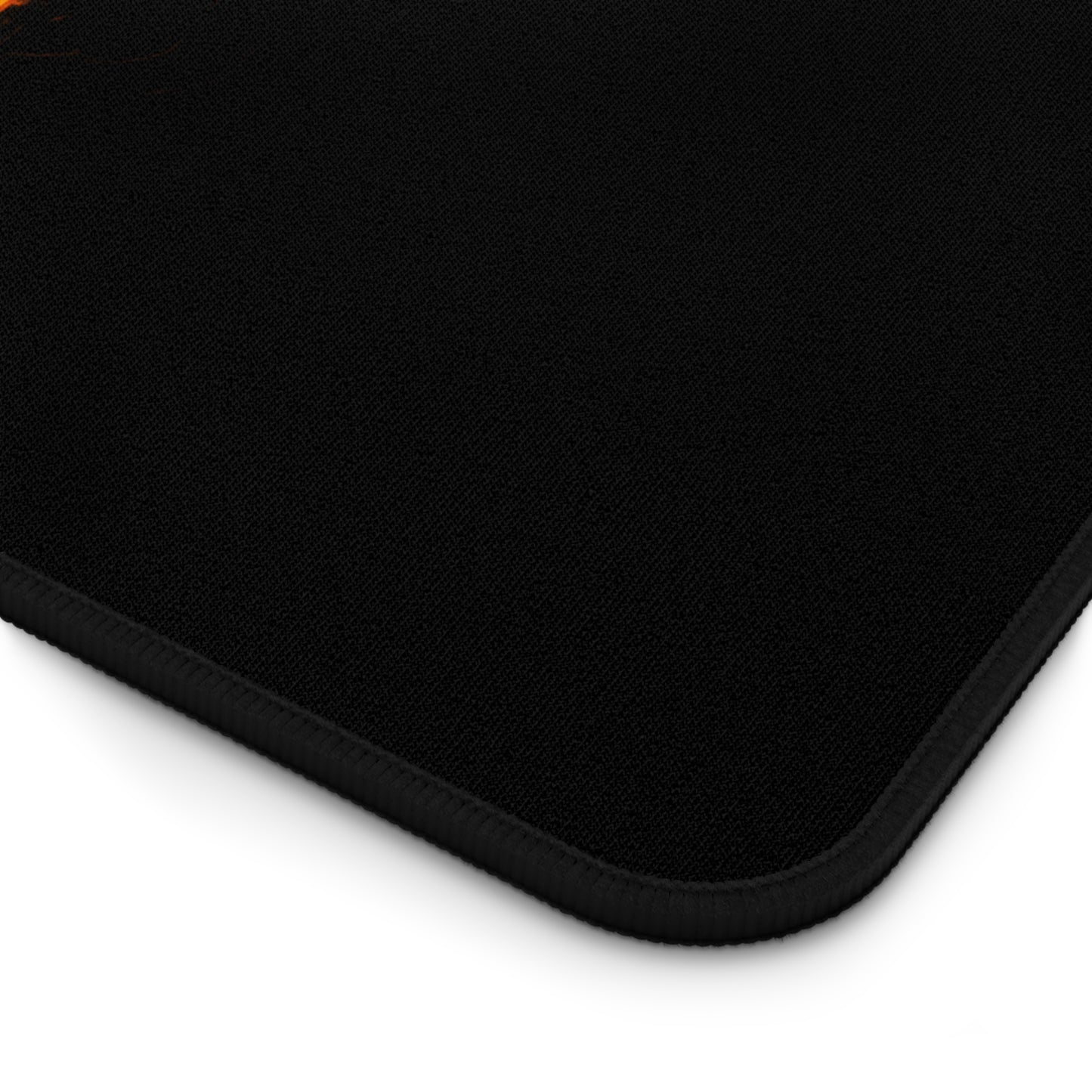 Flame On Desk Mat - Fire Typography Gaming Mouse Pad for Comic Fans, Hot Setup Gift, Nerdy Office Decor, Fiery Custom Desk Pad