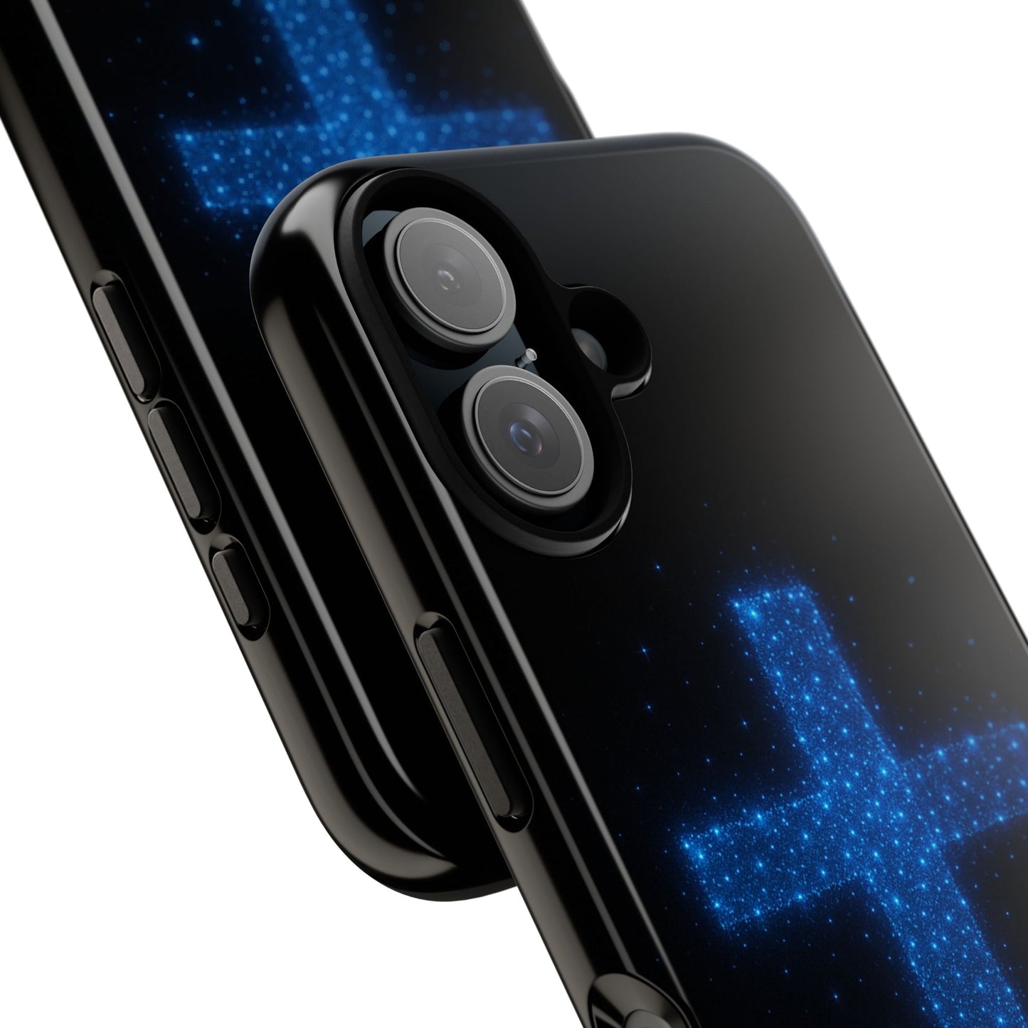 iPhone Case - Bioluminescent Cross Design Christian Phone Case Spiritual iPhone Case Gift for Believers