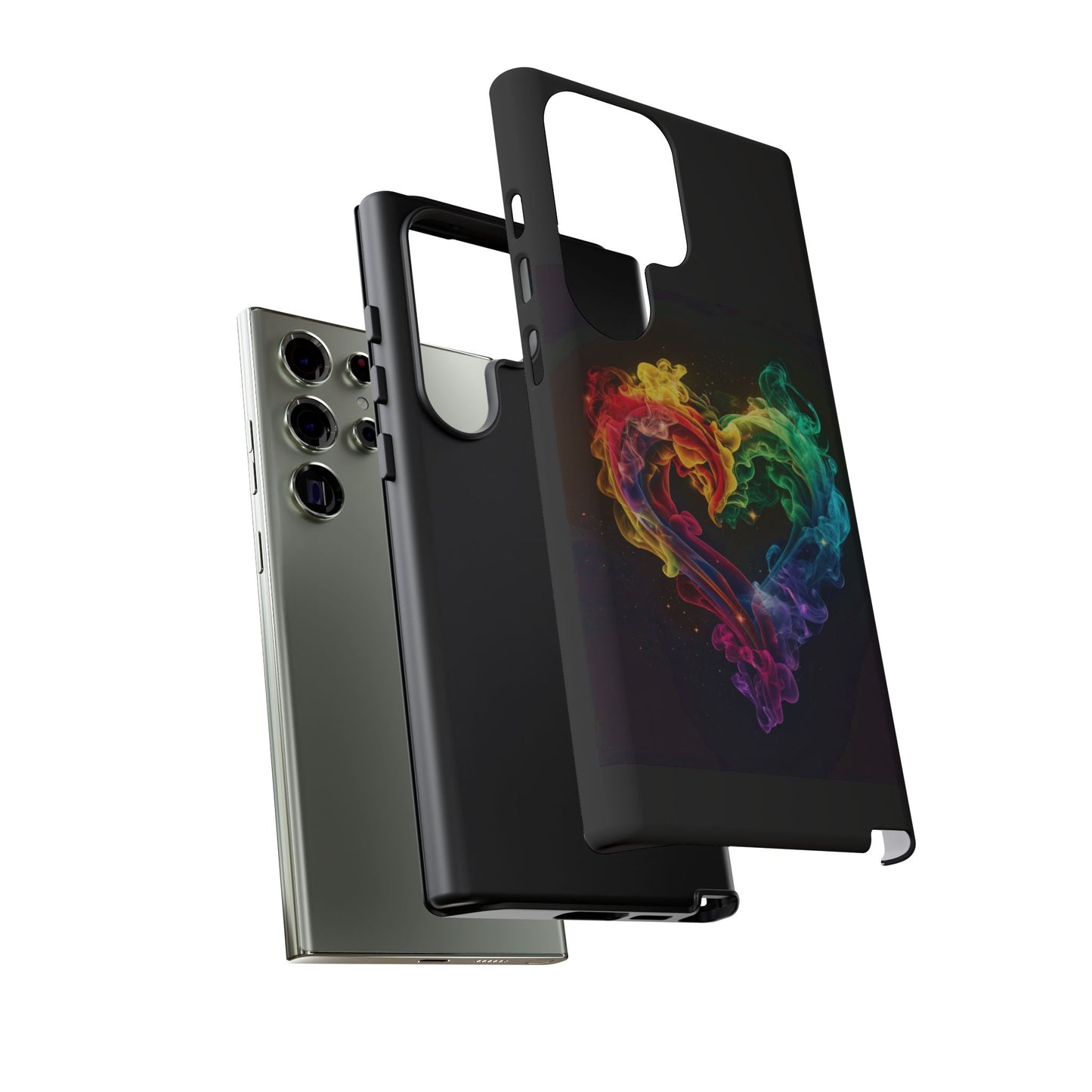 Samsung Galaxy Case - Colorful Heart Design