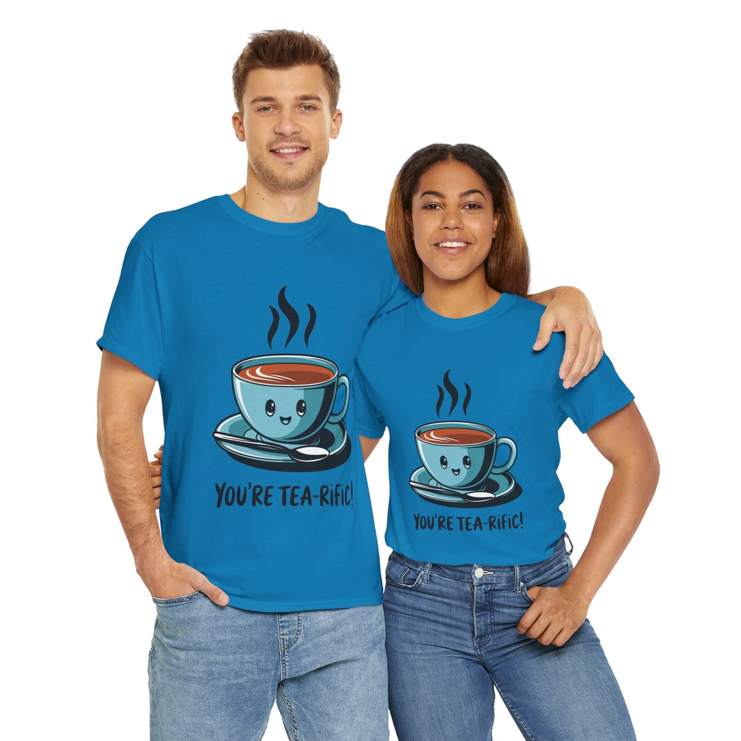 You’re Tea-Rific! Cute Tea Pun T-Shirt for Tea Lovers - Funny Gift, Kawaii Cup Graphic Tee - Unisex Soft Cotton Shirt