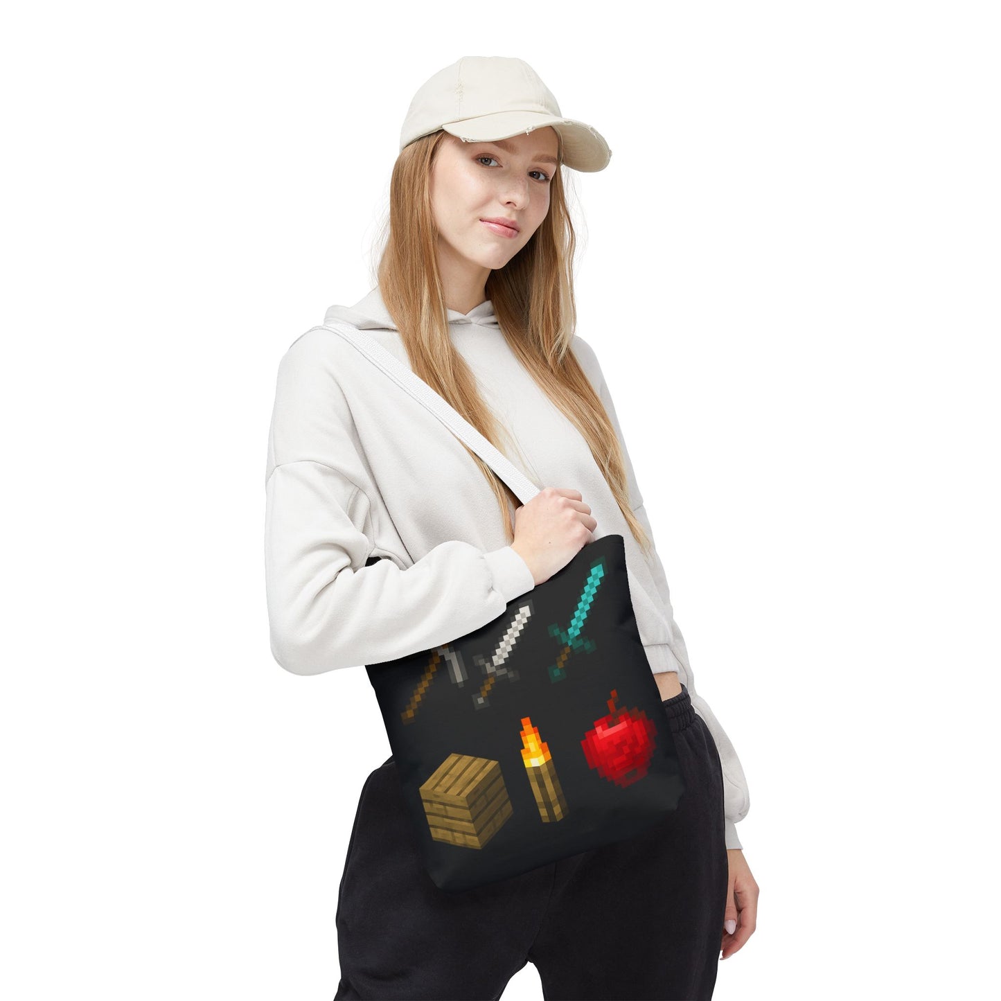 Minecraft Inspired Tote Bag Adventure Awaits Shopping Bag Reusable Tote Summer Bag