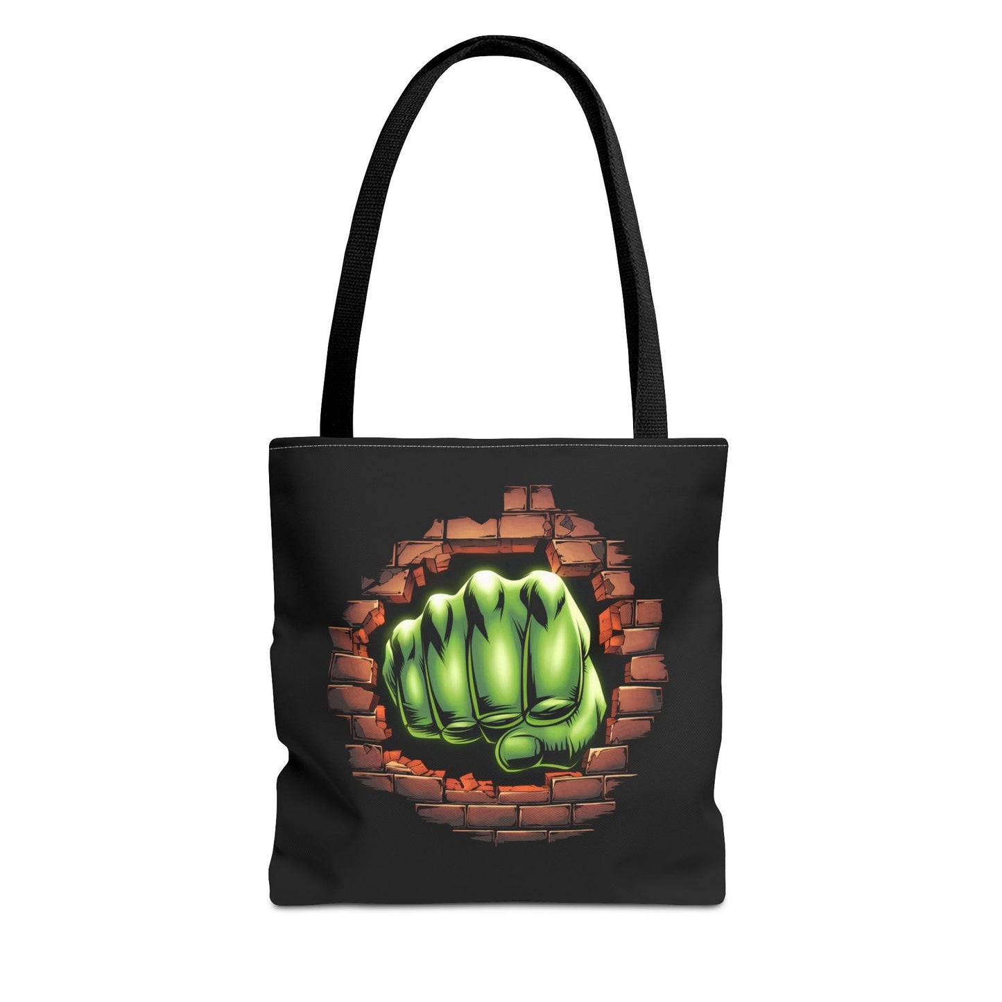 Green Fist Tote Bag, Comic Book Bag, Geeky Gift, Tote for Geeks, Reusable Bag