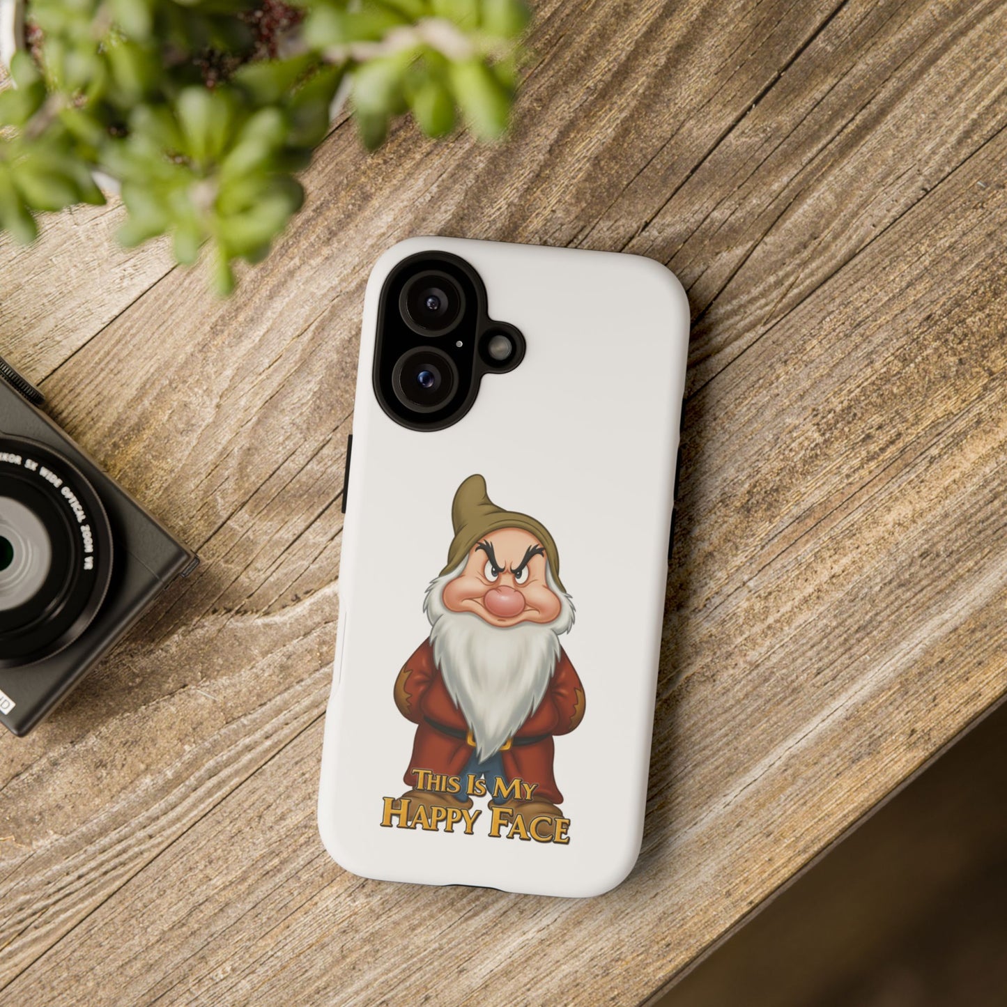 iPhone Case - Grumpy Dwarf 'This is My Happy Face'