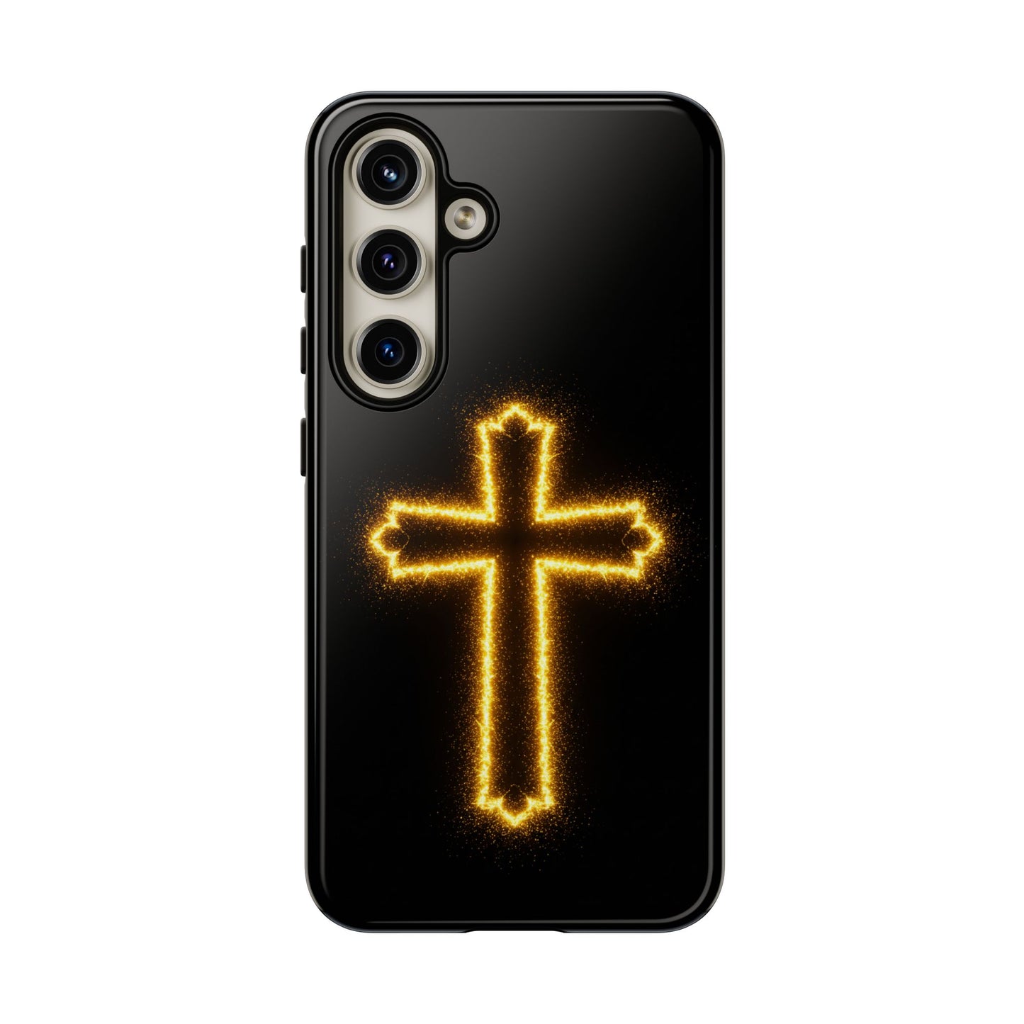 Glow-in-the-Dark Cross Samsung Phone Case - Tough Samsung Cases for Faithful Protection