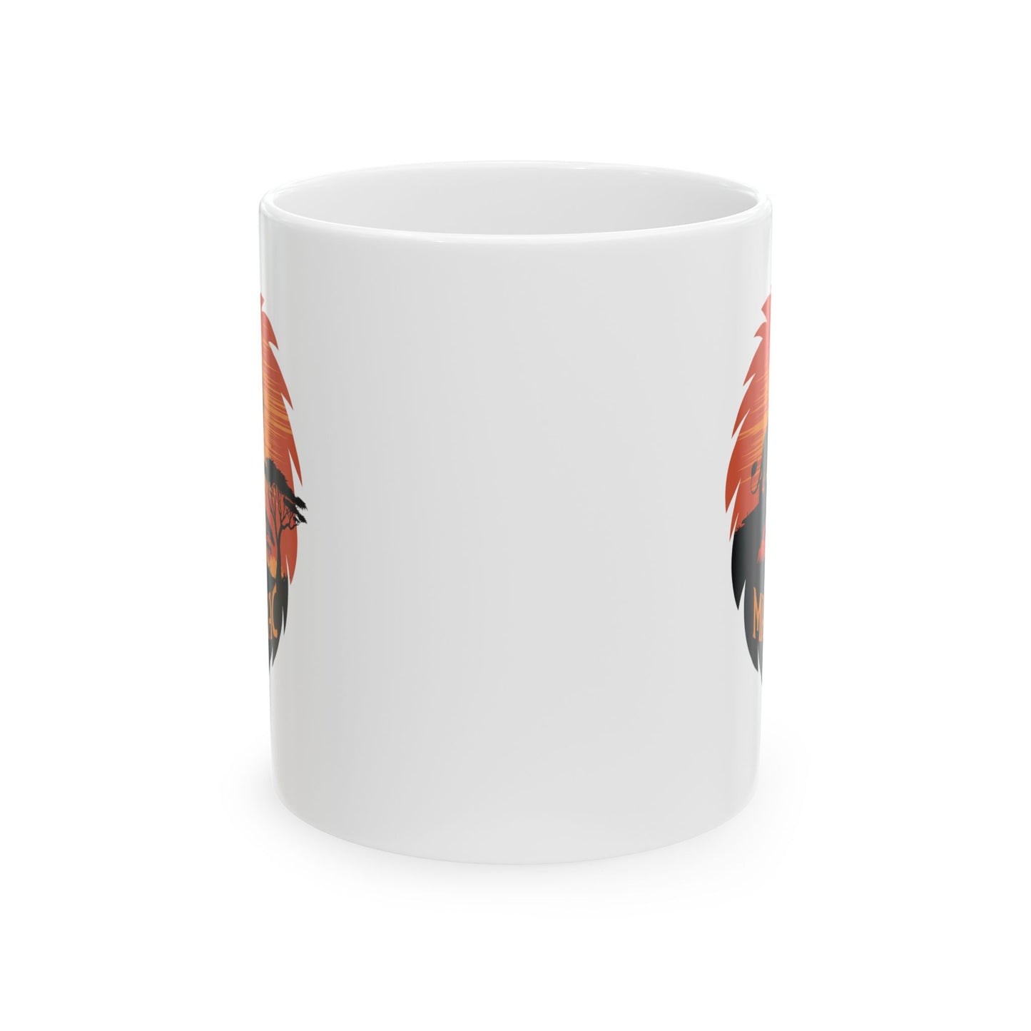 I’m a Mane-iac Lion Mug – Funny Animal Pun Coffee Cup – Safari Wildlife Gift for Him, Her, Kids – Bold Jungle Kitchen Decor