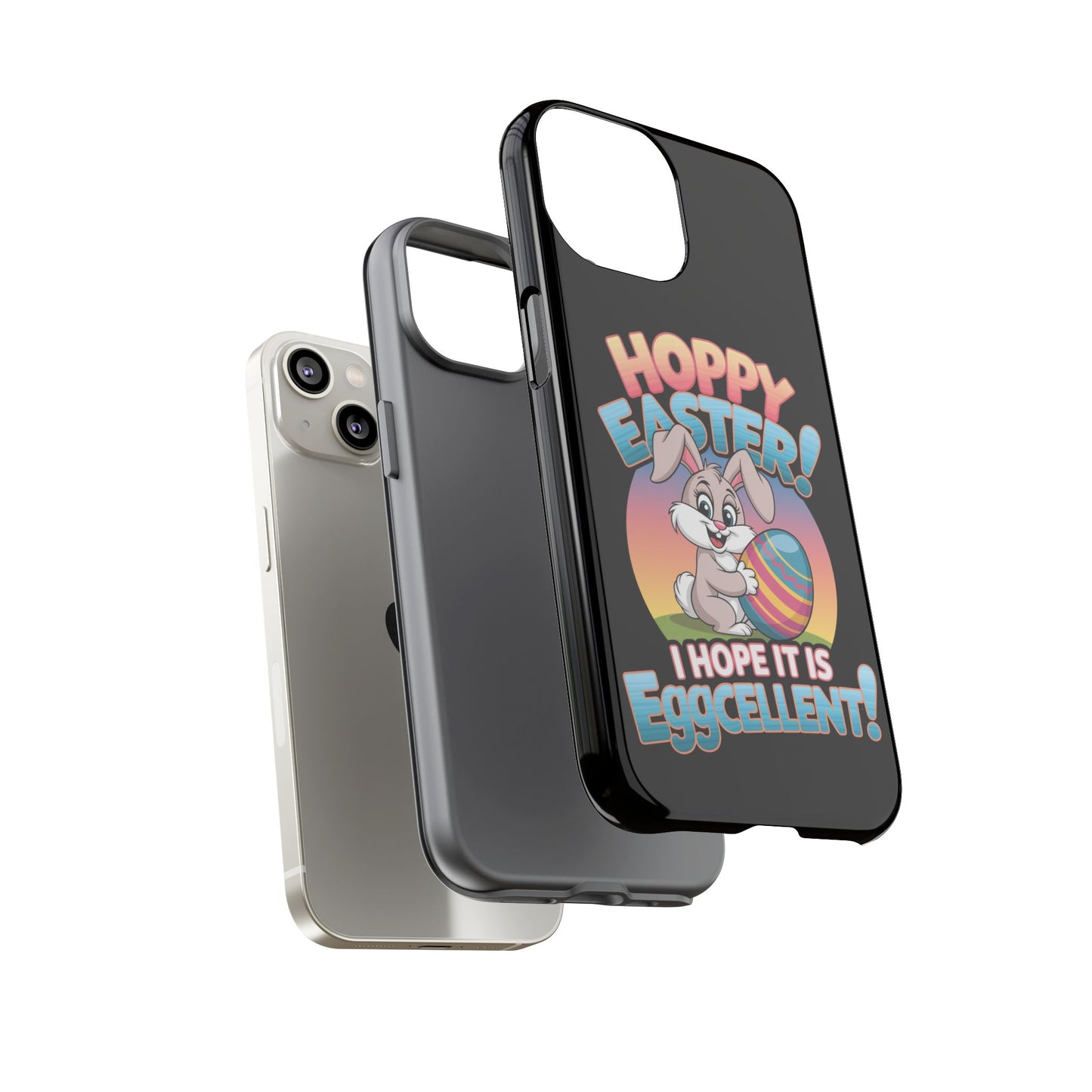 iPhone Case Easter Bunny 'Hoppy Easter I Hope it is Eggcellent' Easter Phone Case Easter Bunny