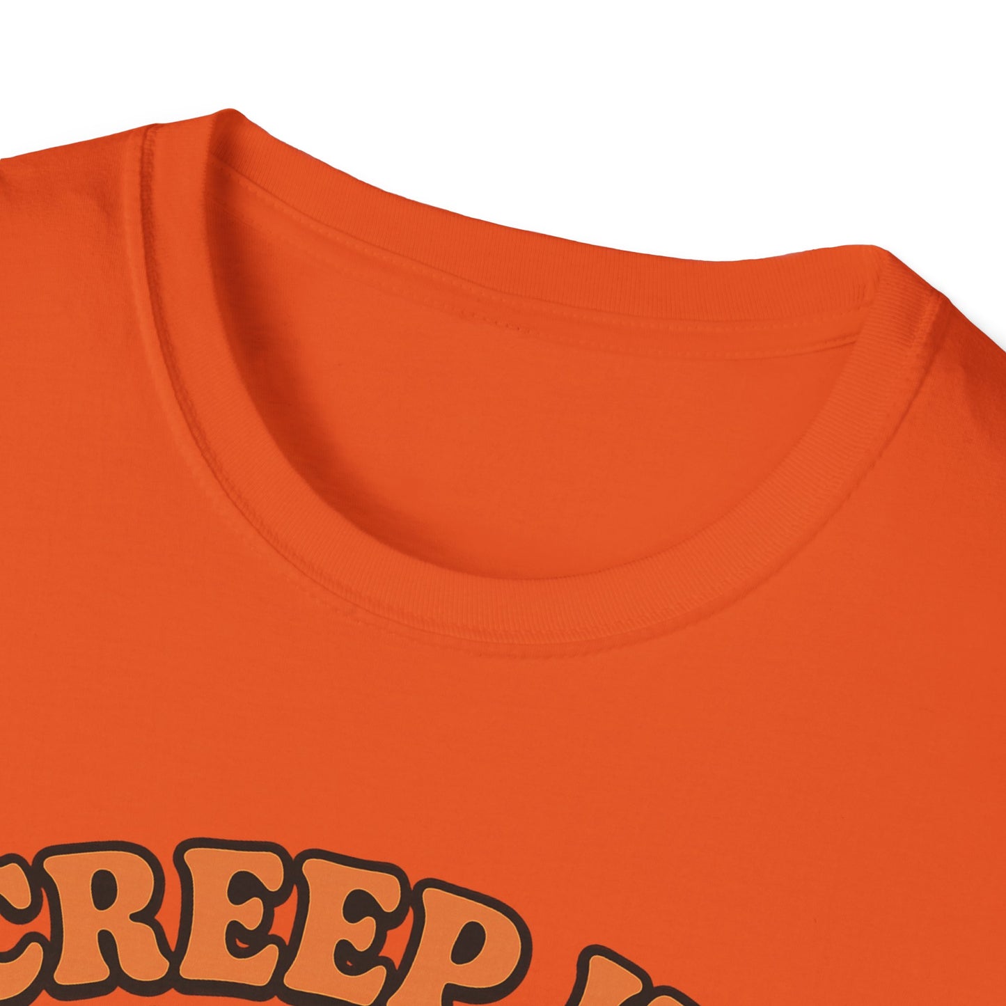 Creep It Cute Ghost Halloween Shirt - Kawaii Ghost Tee with Bow and Pumpkin, Spooky-Cute Fall Graphic T-Shirt, Spooky Season Halloween Top