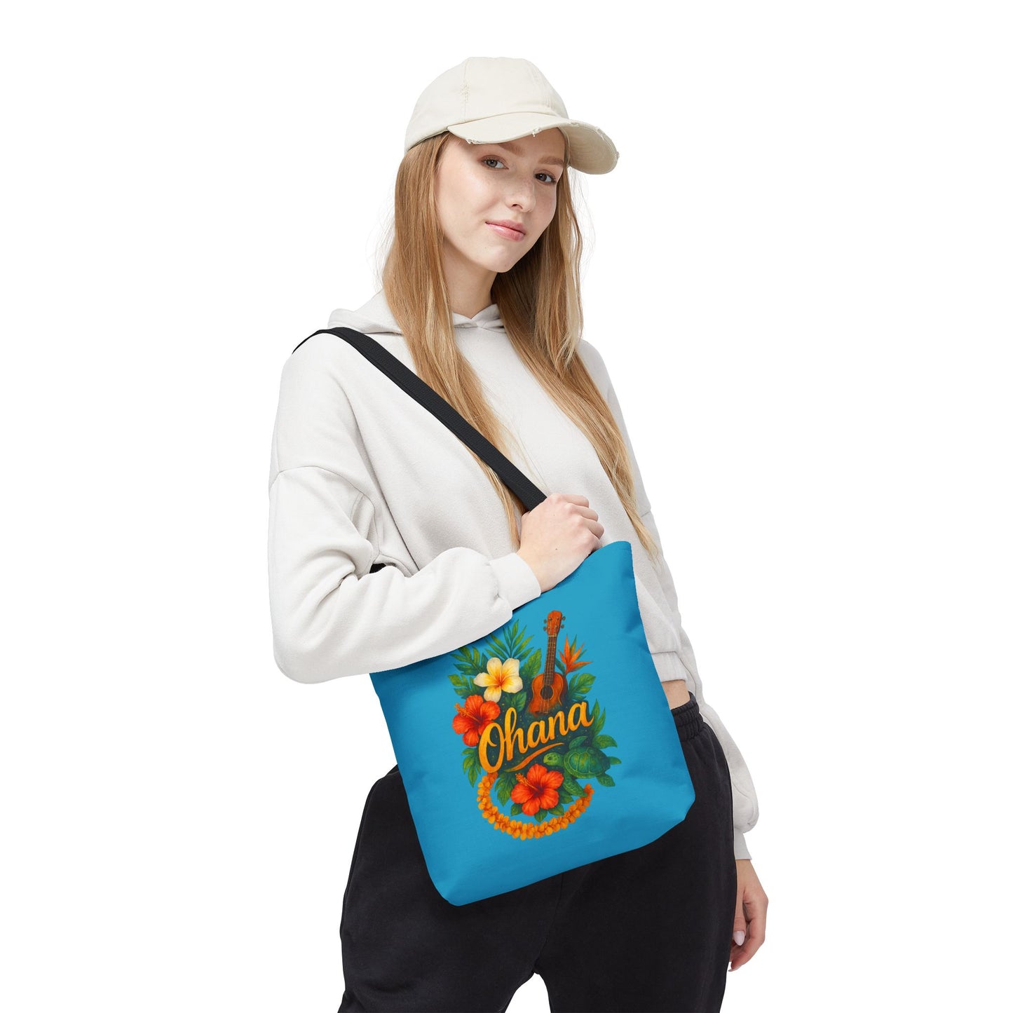 Hawaiian Ohana Tote Bag | Tropical Reusable Beach Bag | Aloha Gift Idea | Island Vibes Bag | Summer Tote | Luau Party Favor | Coastal Bag