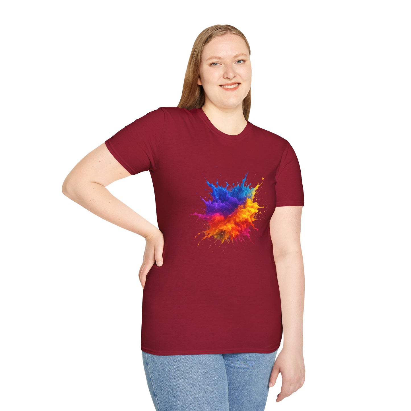 Color Burst Paint Splash Shirt – Vibrant Abstract Art Tee for Creatives & Color Lovers Colorful Apparel