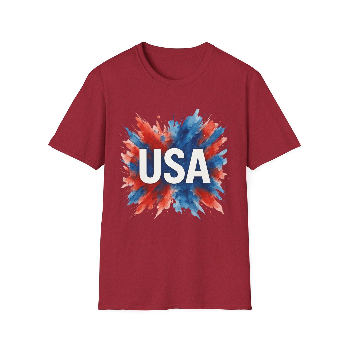 Watercolor USA T-Shirt Unisex | Red White Blue Shirt | Patriotic Graphic Tee | July 4th Shirt | Independence Day Tee | American Flag Shirt