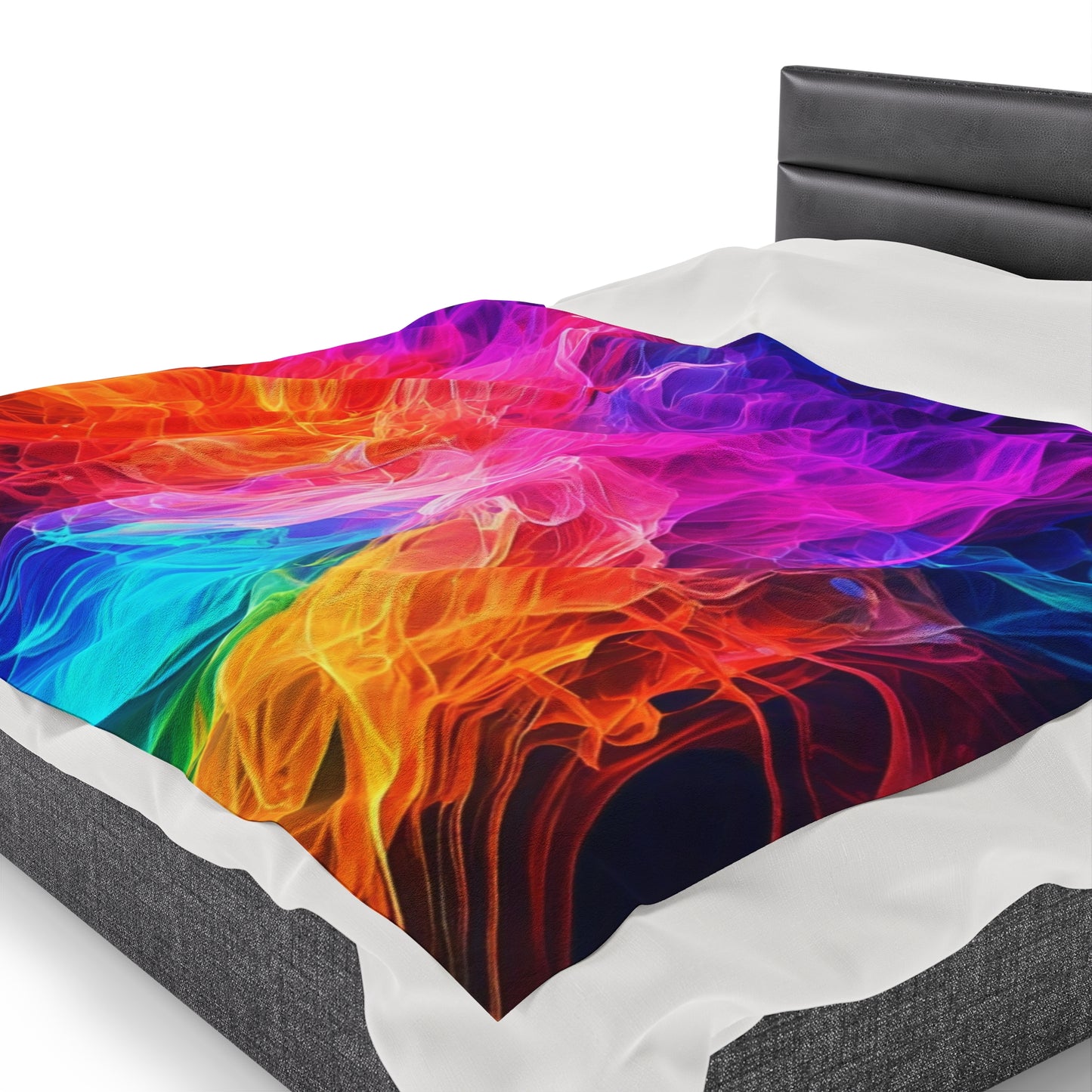 Plush Blanket Color Splash Design