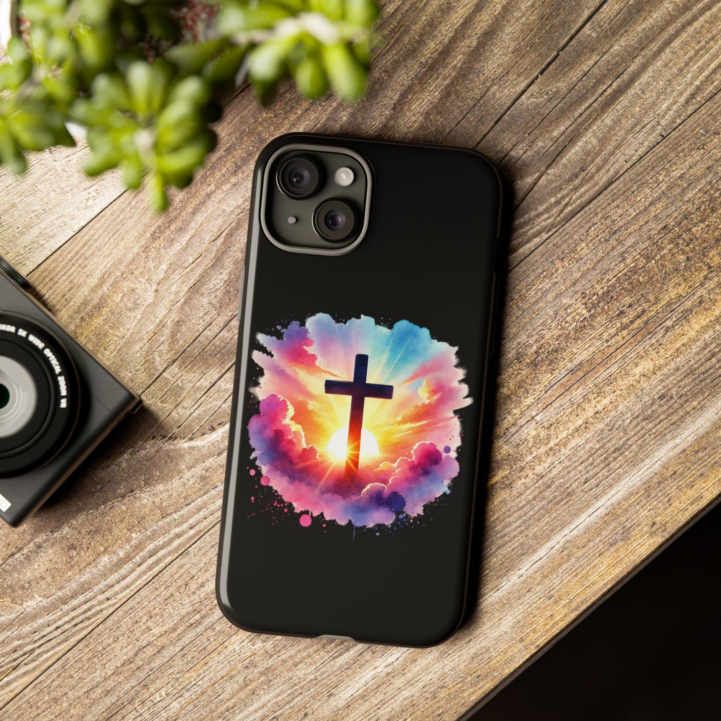 Inspirational Cross iPhone Case Christian Phone Case Easter iPhone Case Faith Based Case Easter iPhone Case
