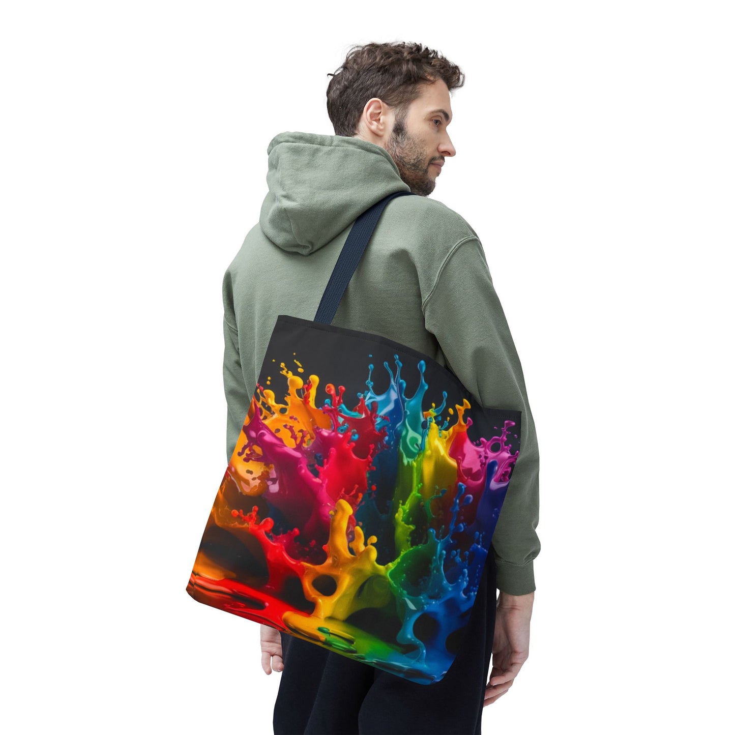 Colorful Splash Tote Bag - Vibrant Art for Every Occasion