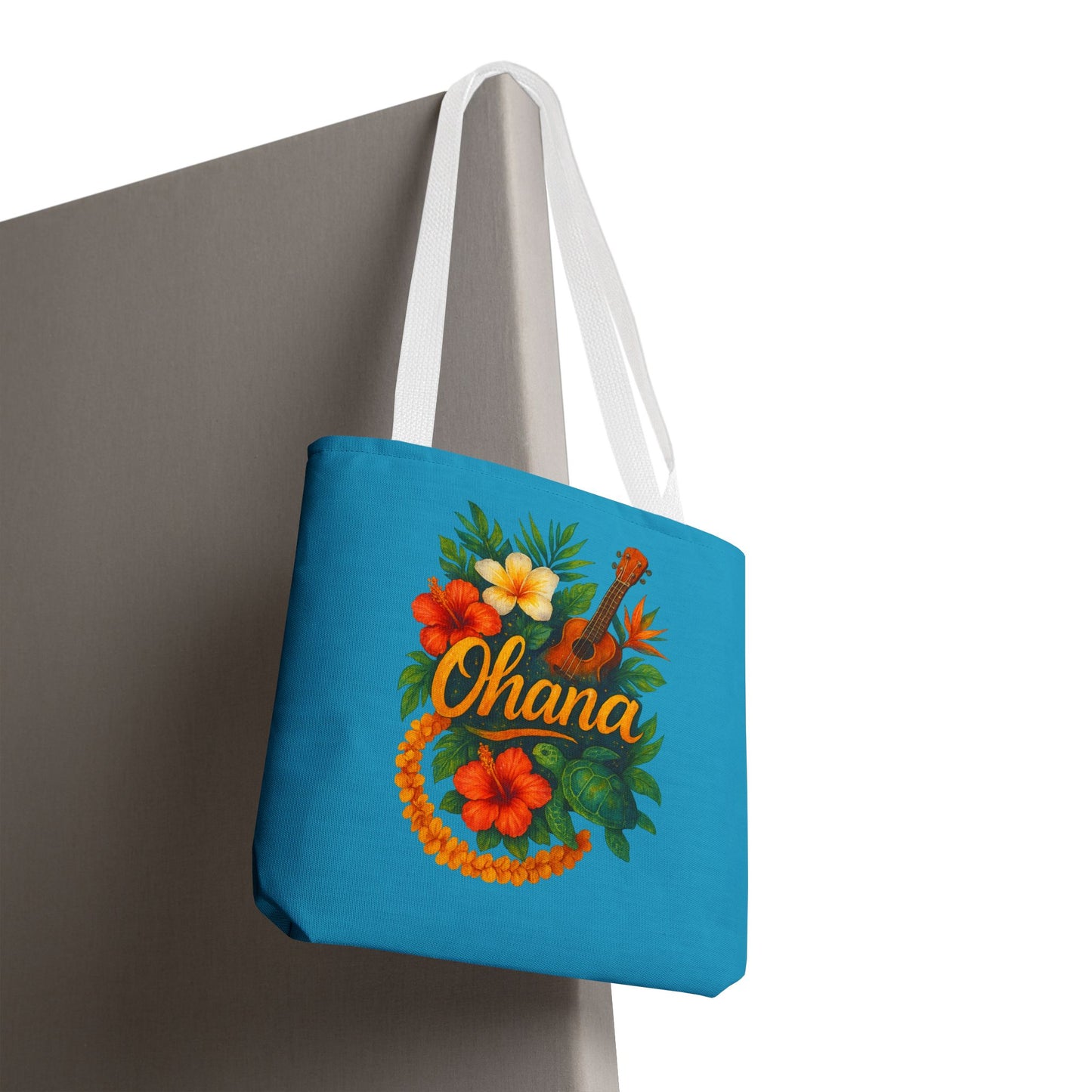 Hawaiian Ohana Tote Bag | Tropical Reusable Beach Bag | Aloha Gift Idea | Island Vibes Bag | Summer Tote | Luau Party Favor | Coastal Bag