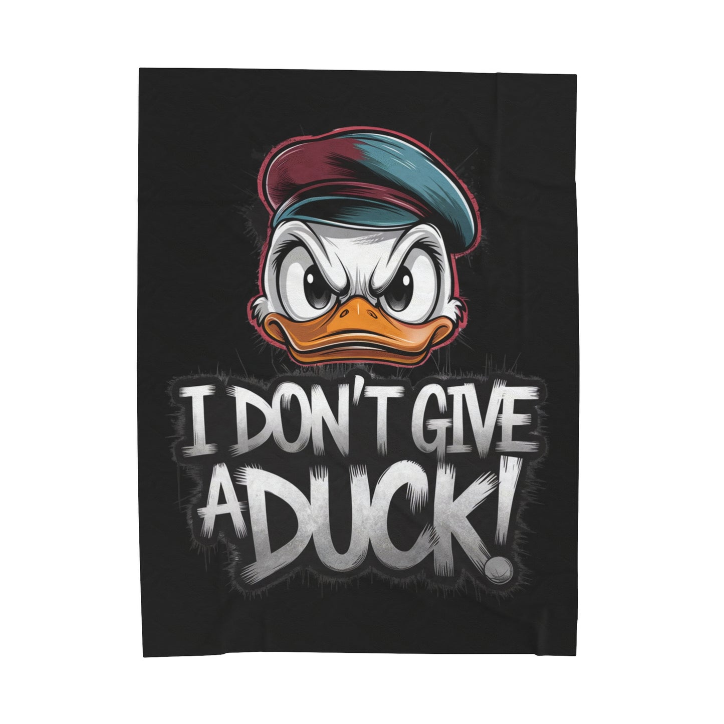I Don't Give a Duck Angry Duck Blanket