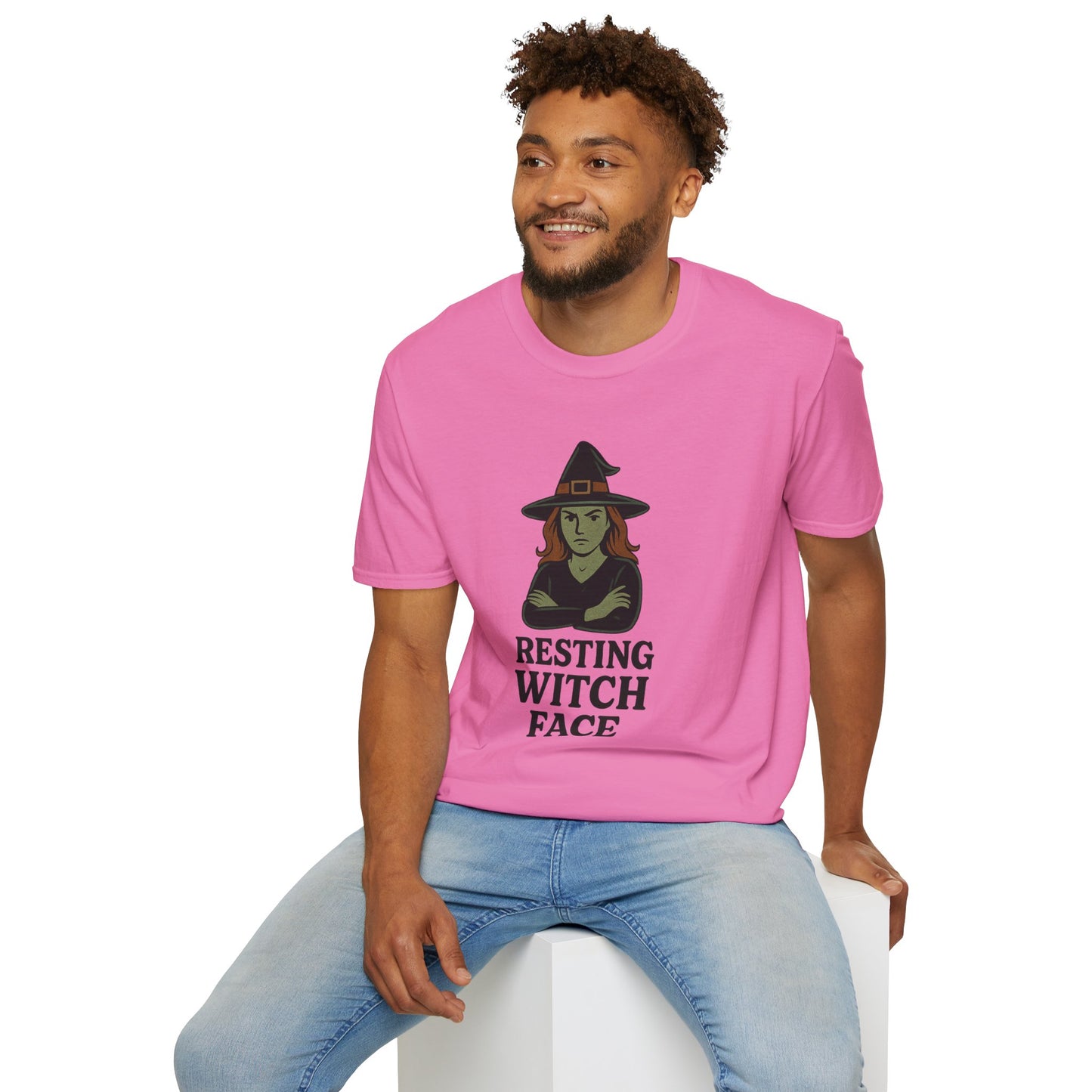 Resting Witch Face T-Shirt • Funny Halloween Witch Tee • Cozy Spooky Season Graphic Tee • Autumn Witch Shirt • Witches Aesthetic Fashion
