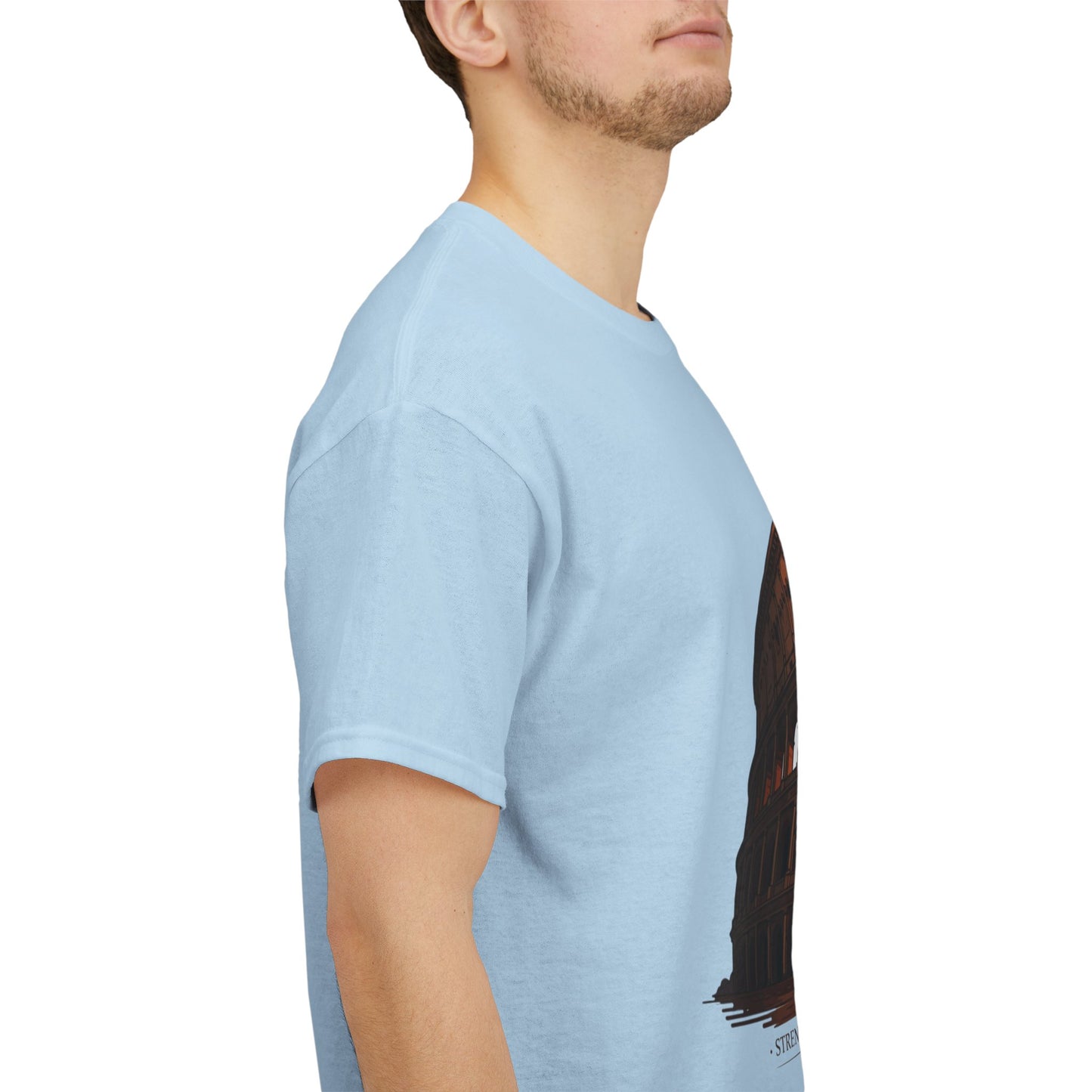 Strength & Honor Gladiator Shirt – Roman Colosseum Sword Graphic Tee – Ancient Rome History T-Shirt for Gladiator & Travel Fans