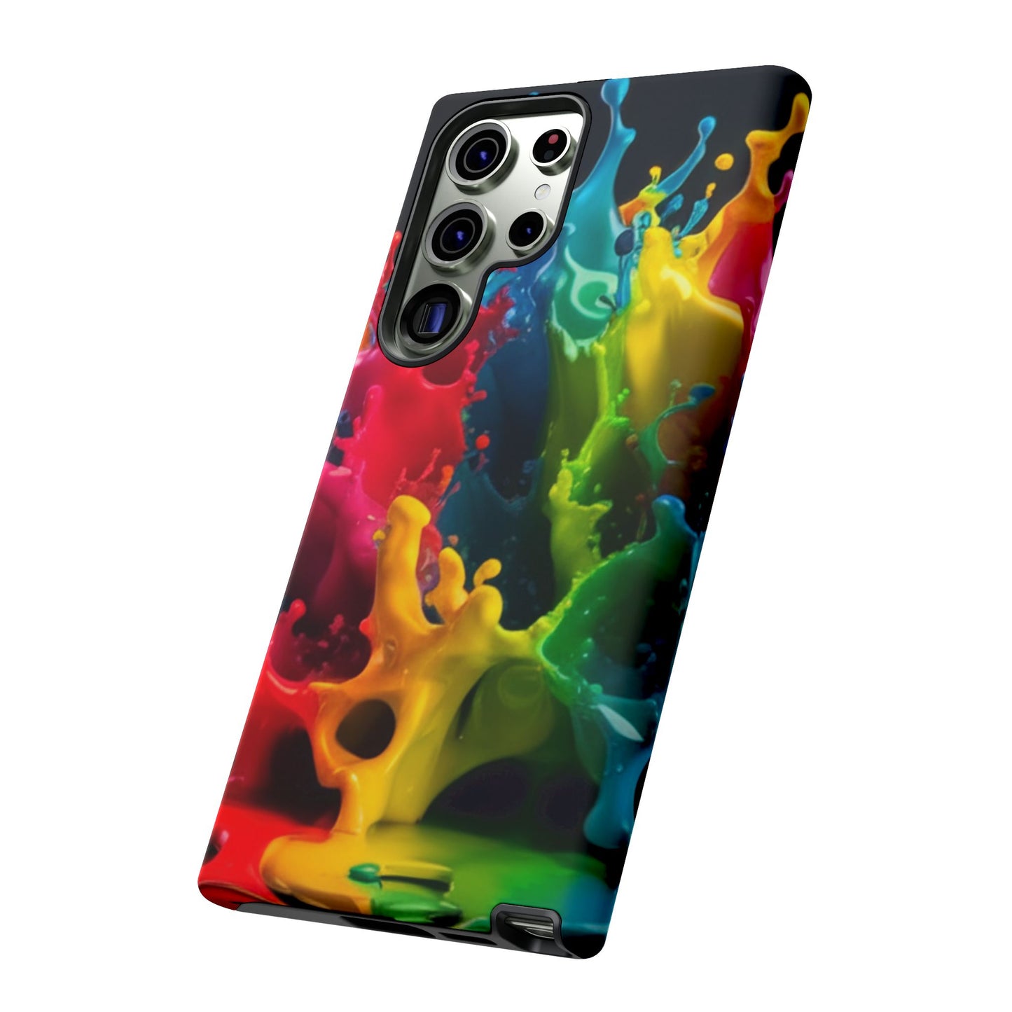 Vibrant Splash Samsung Phone Case - Tough Spectrum Splash Samsung Case