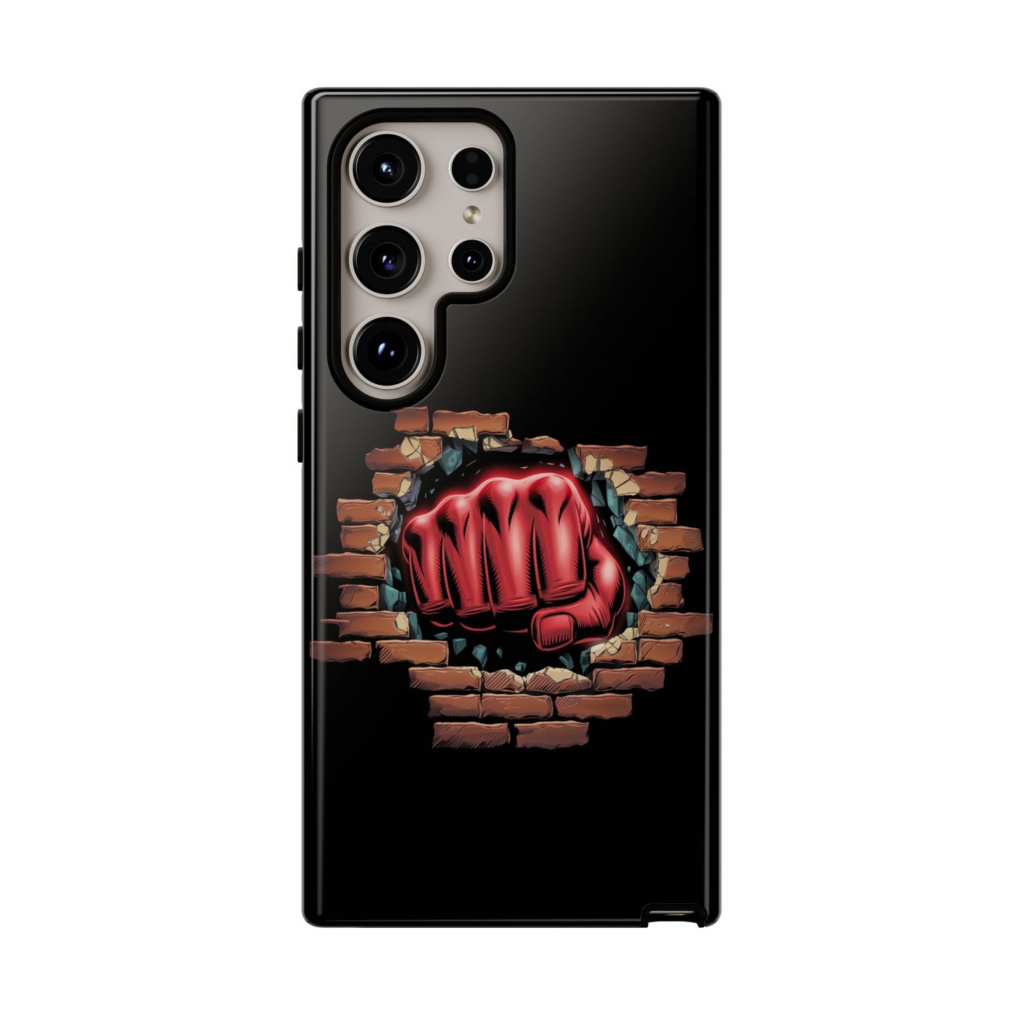 Samsung Galaxy Tough Case - Red Fist Smashing Design