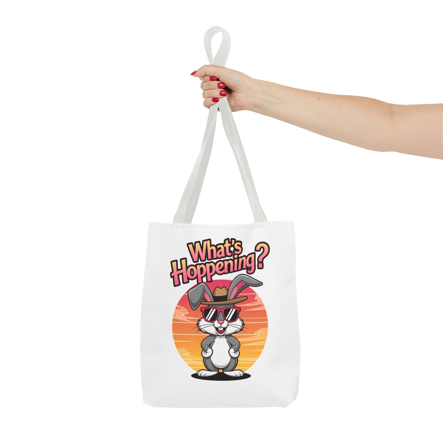 Bunny Tote Bag - 'What's Hoppening'