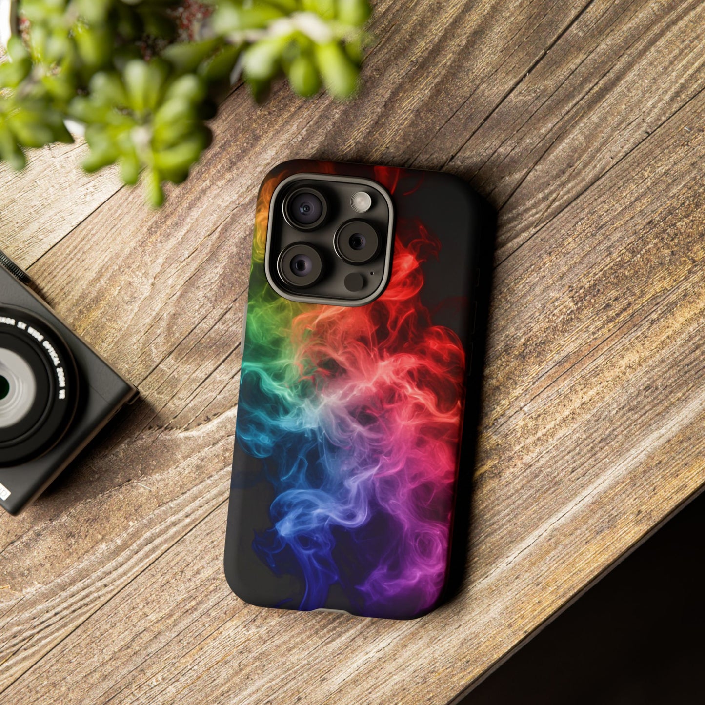 iPhone Case - Colorful Smoke Design