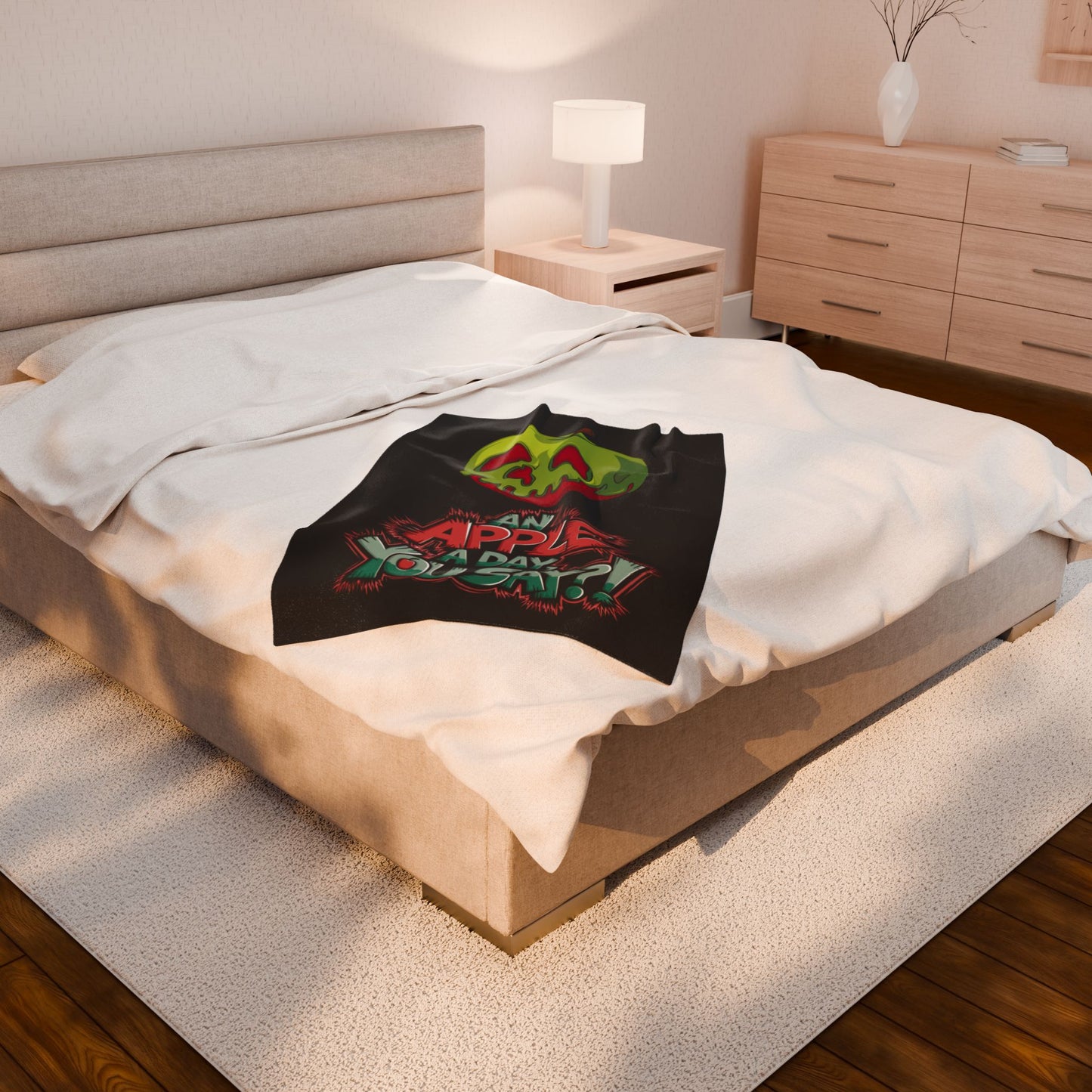 Plush Blanket - Poison Apple Design for Cozy Nights