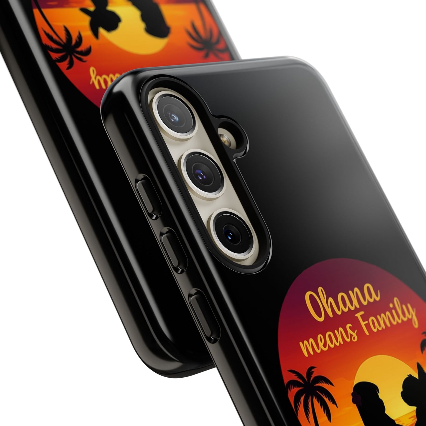 Ohana Means Family Samsung Case – Cute Hawaii Sunset Phone Cover – Lilo and Stitch-Inspired Gift – Protective Case for Galaxy S Series